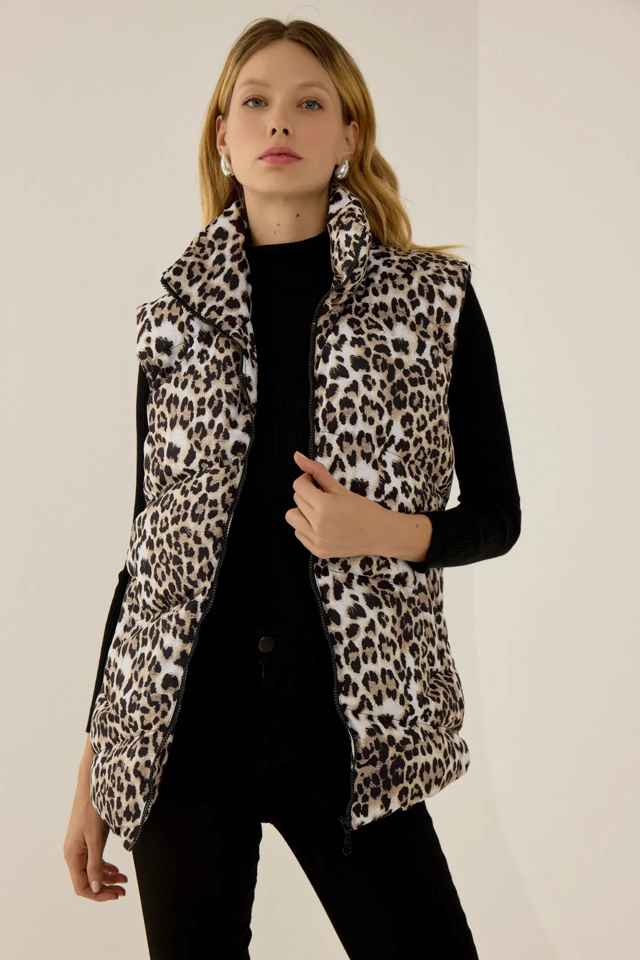 Leopard Print Waistcoat