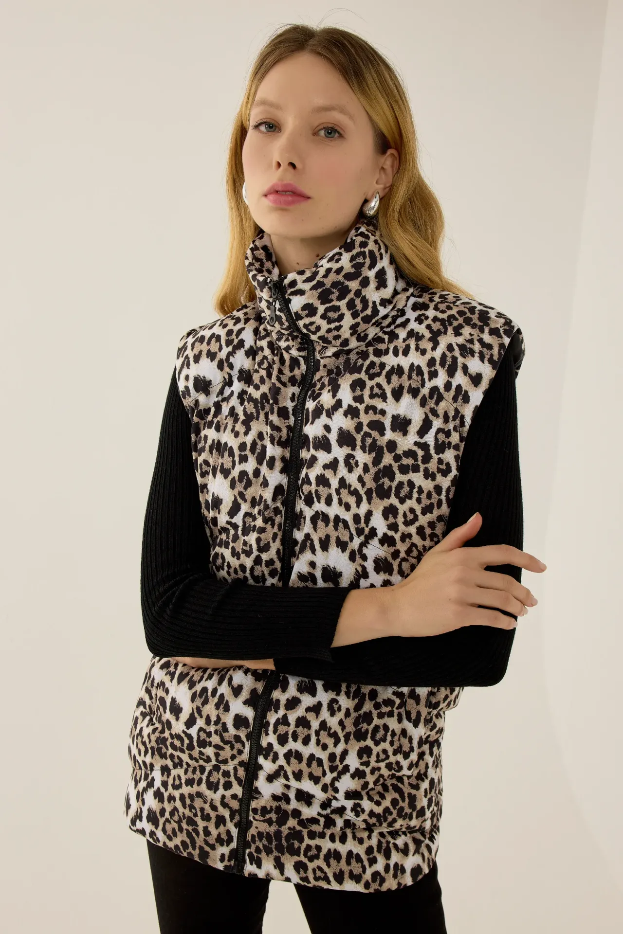 Leopard Print Waistcoat