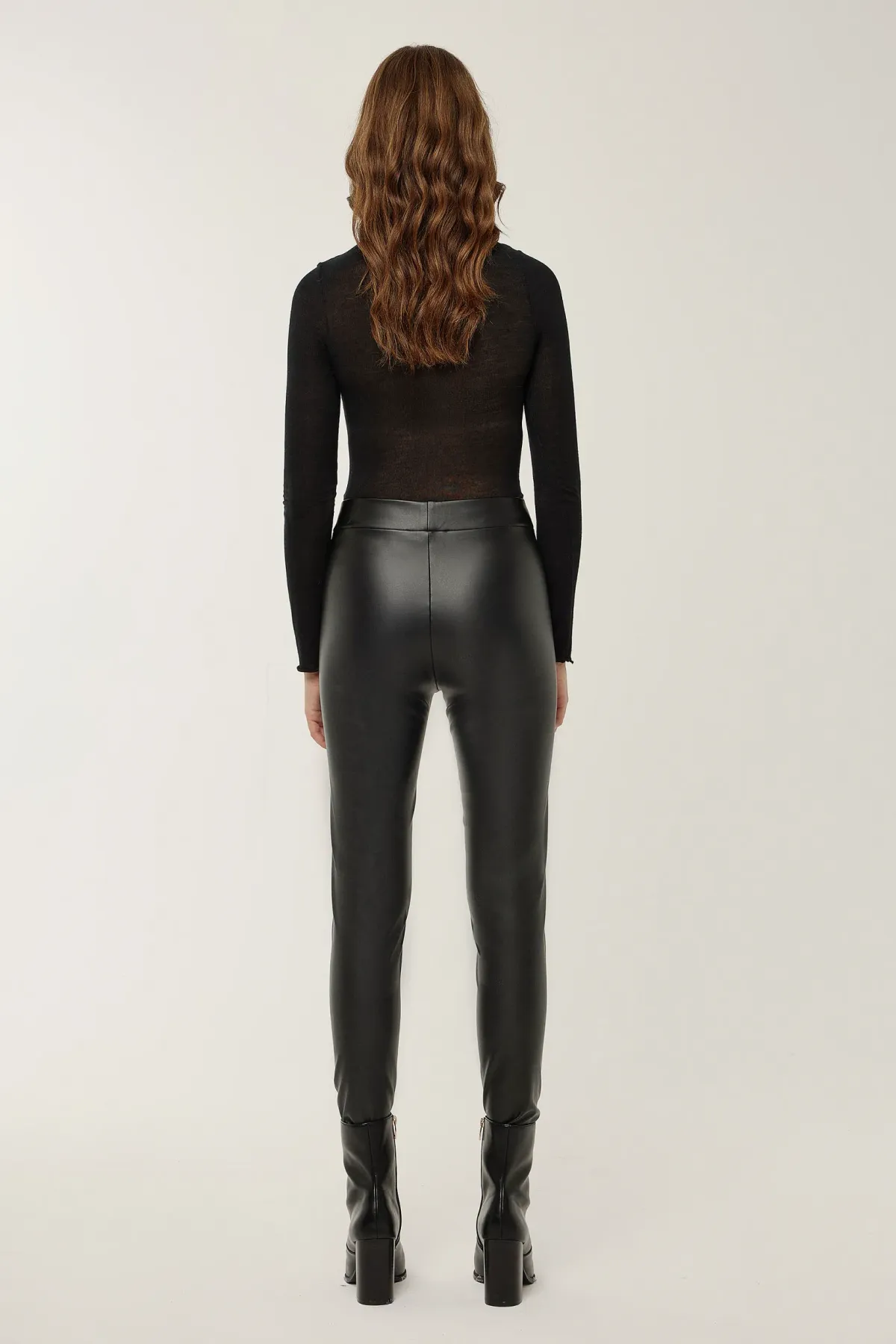 High Waist Faux Leather Leggings 4