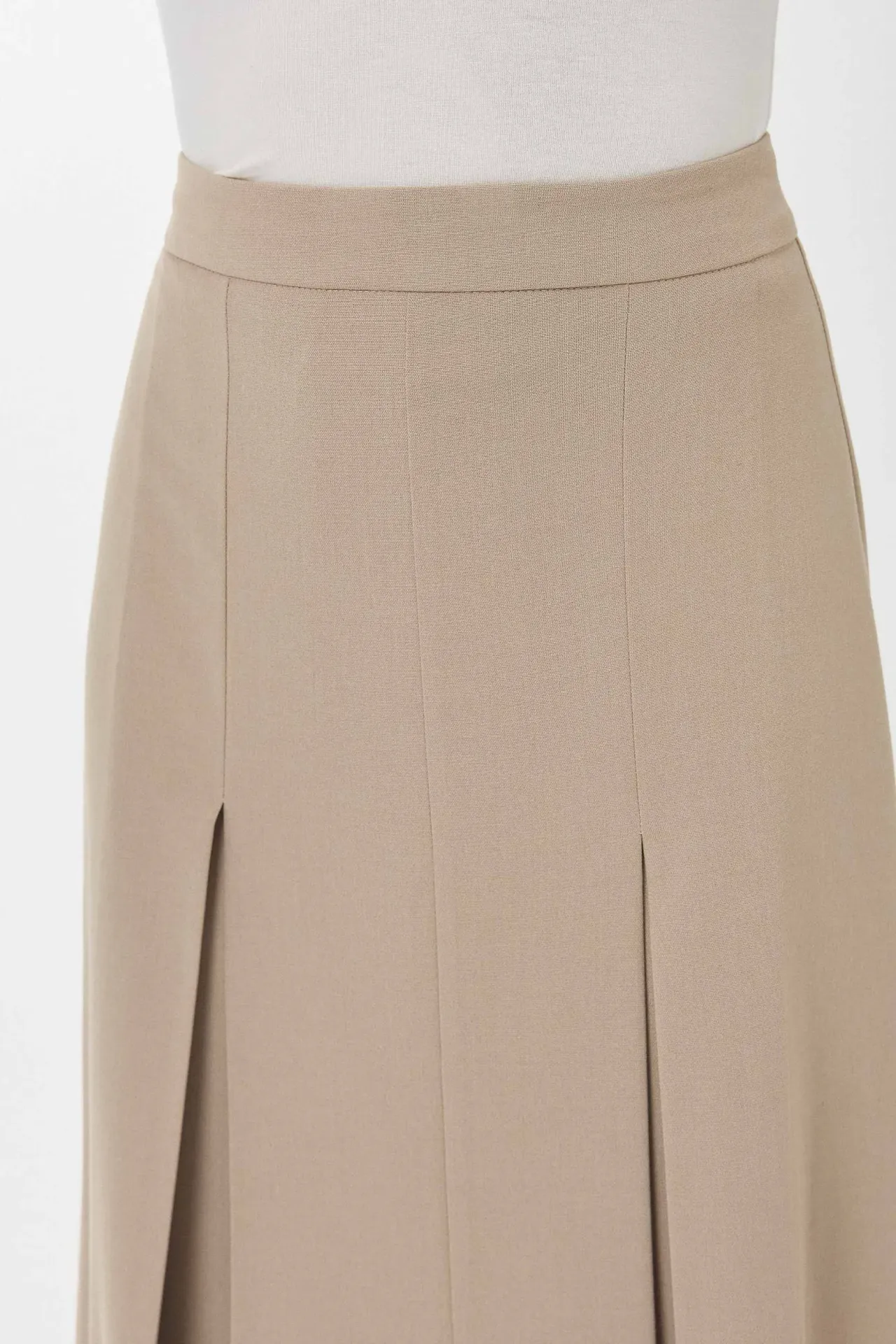 High Waist A-Form Midi Skirt