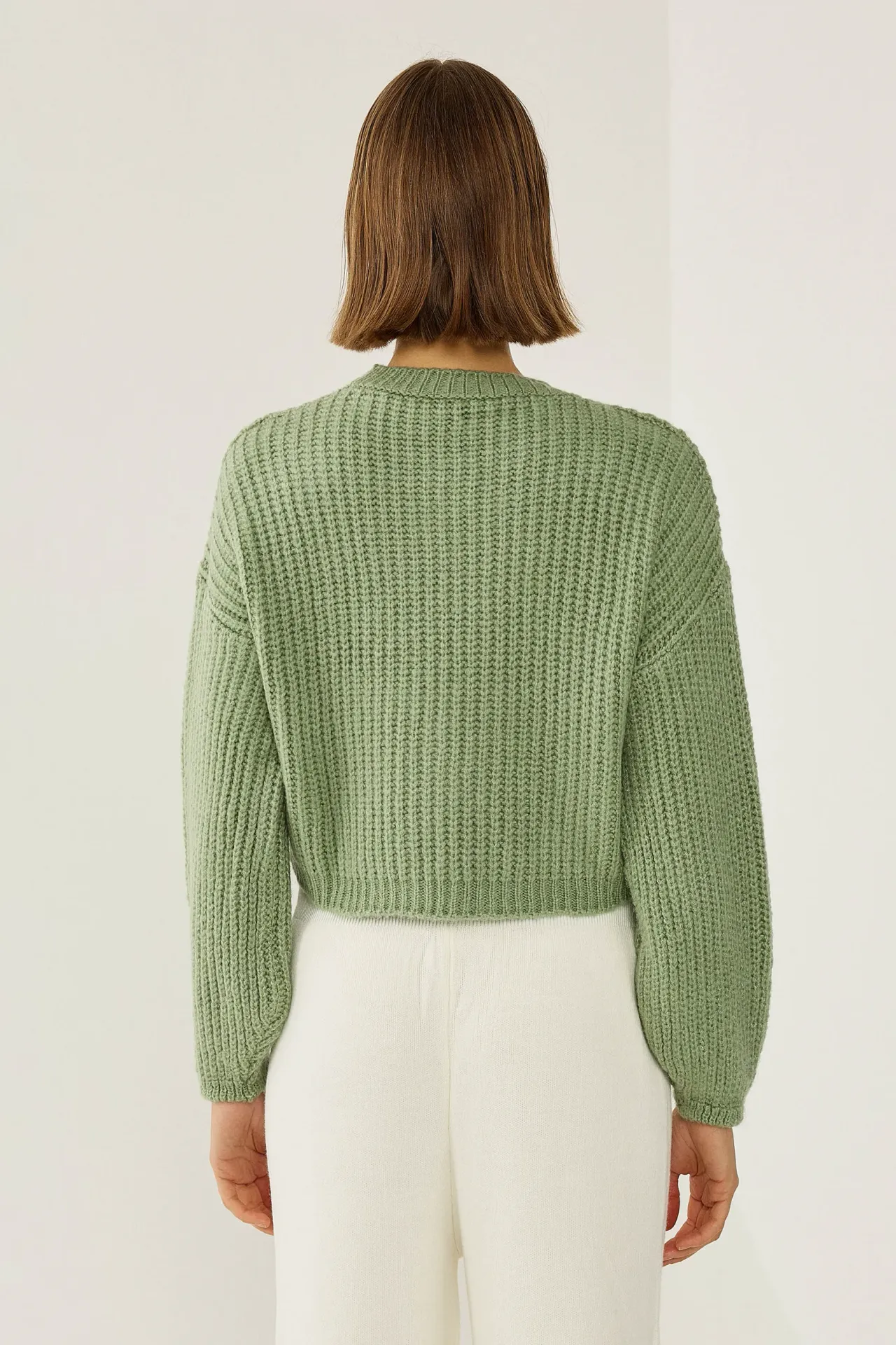 Relaxed Fit Crew Neck Sweater