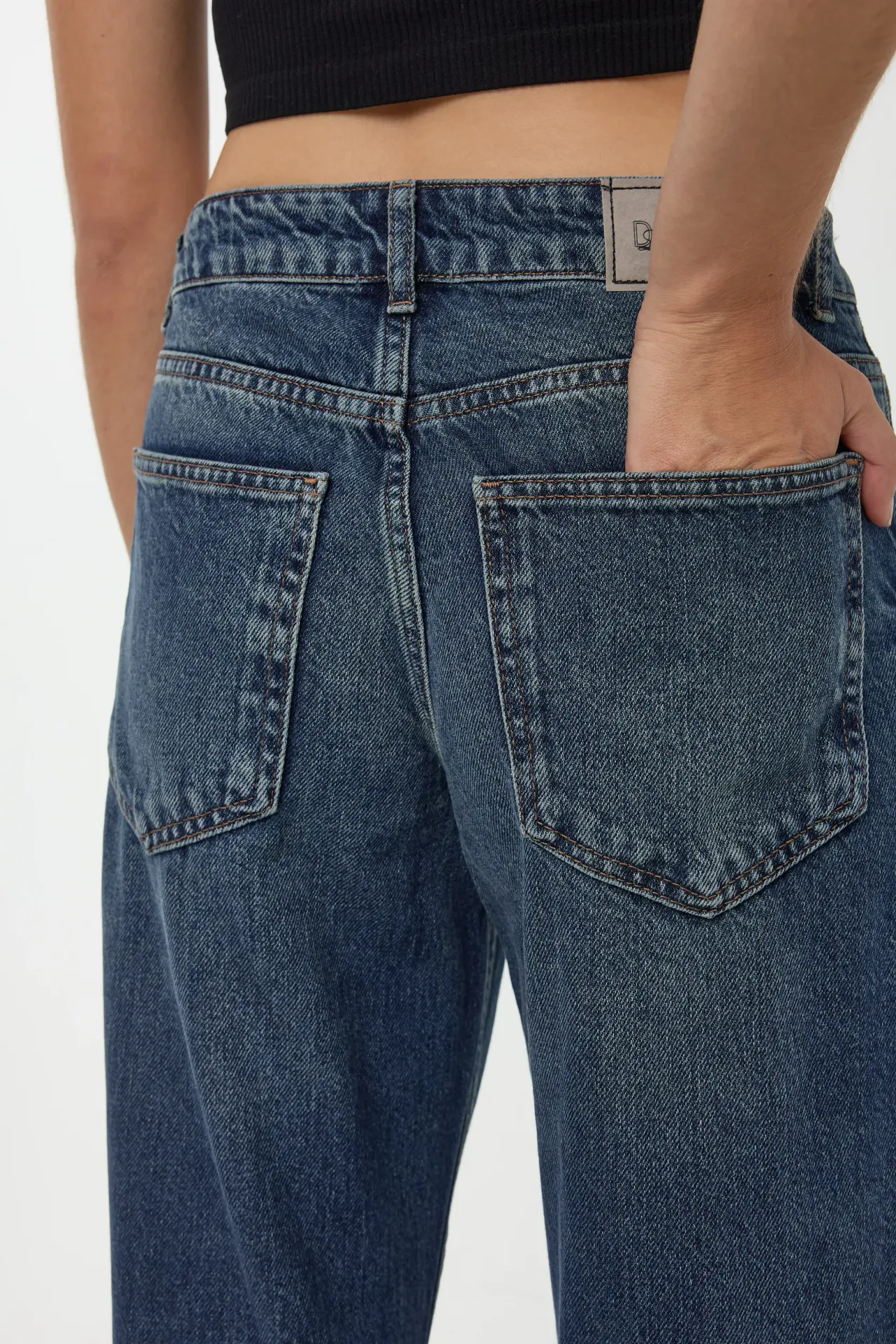 High Waist Straight Leg Jeans