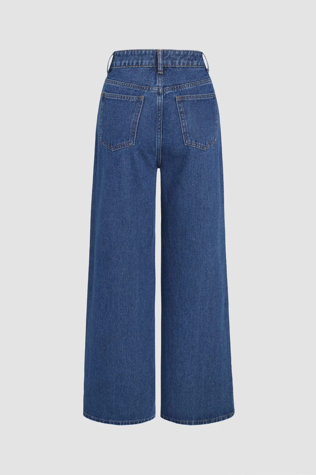 Wide Leg Jeans with Stitch Detail  3