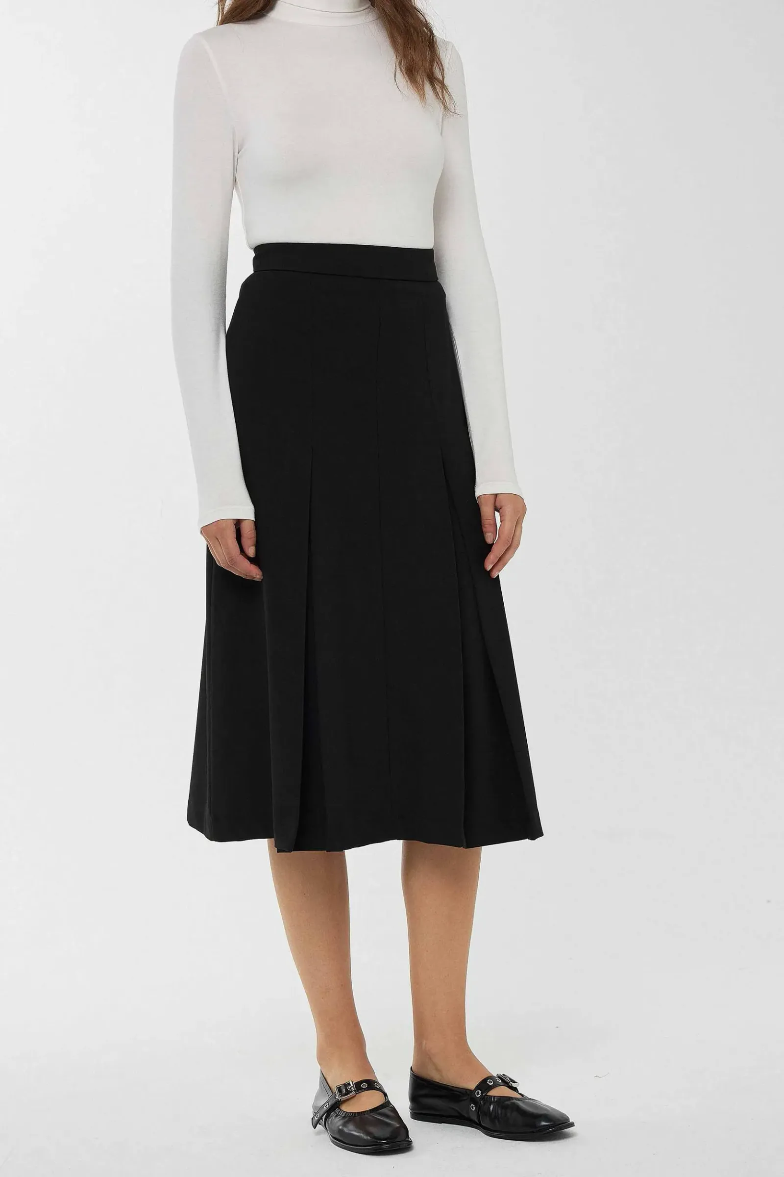 Hiccup Pileli Midi Etek