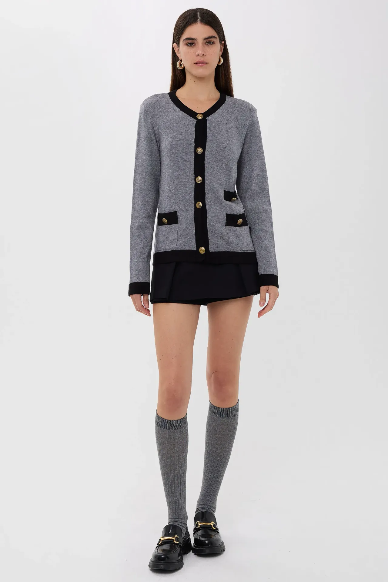 Buttoned Regular Fit Knitwear Cardigan