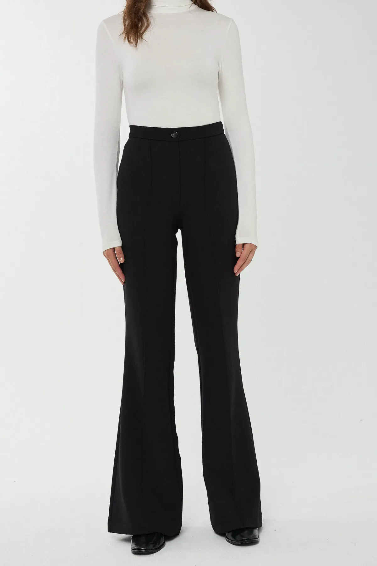 High Waist Flare Suit Pants 2
