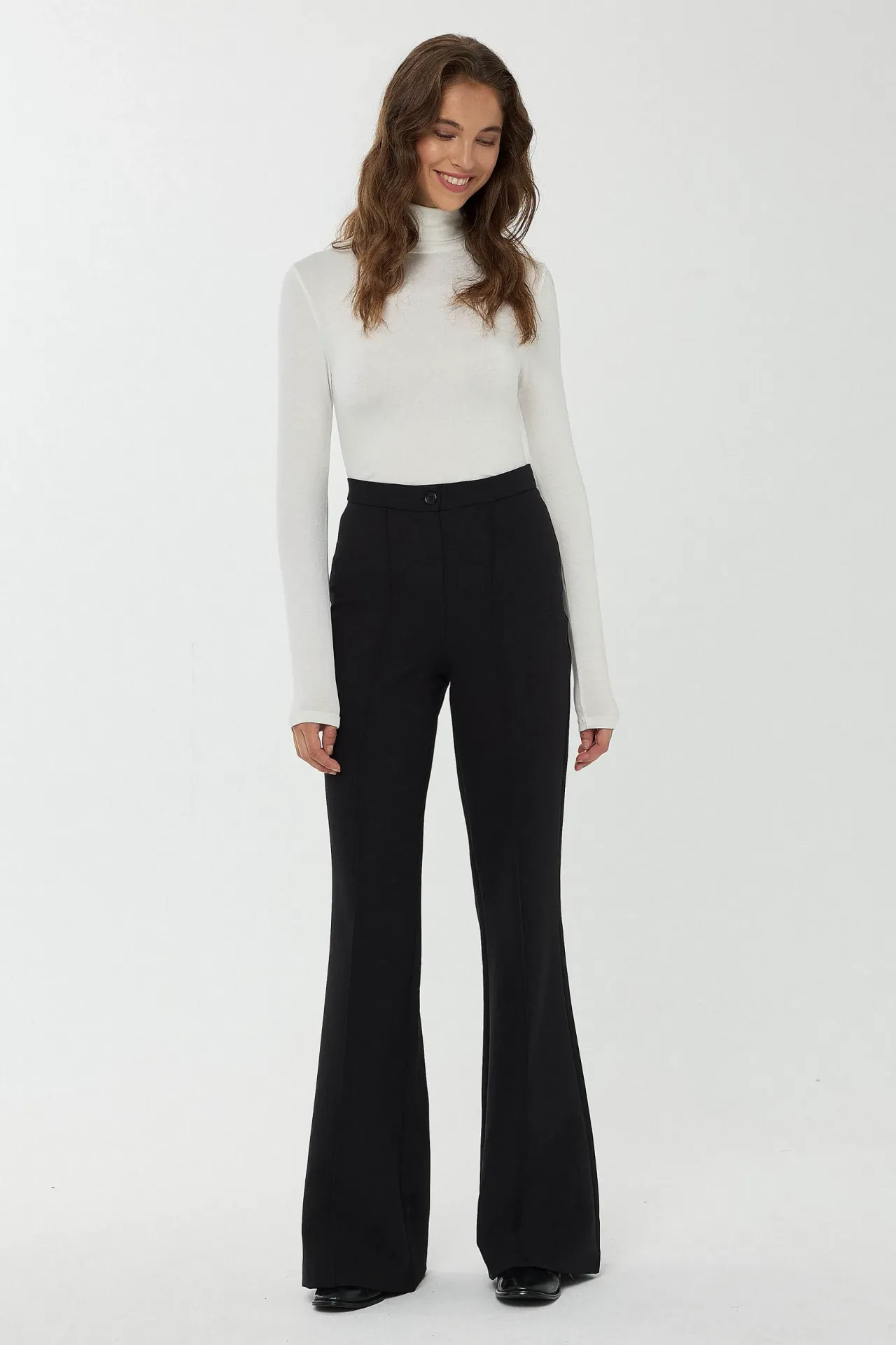 High Waist Flare Suit Pants