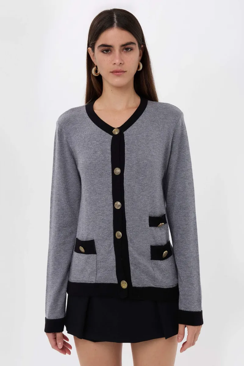 Buttoned Regular Fit Knitwear Cardigan 3