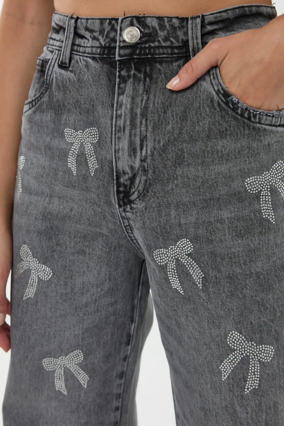 High Waist Straight Leg Jeans