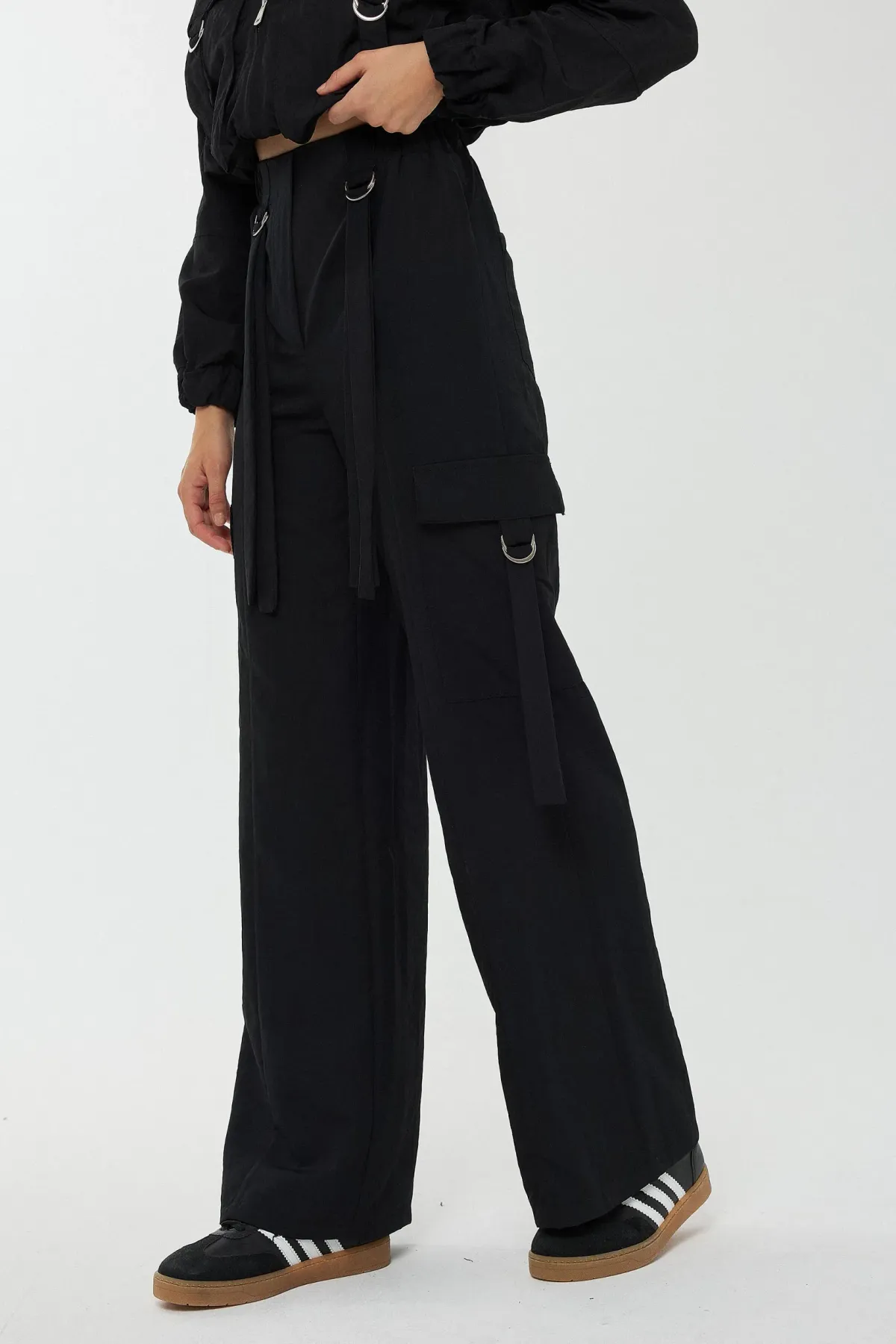 High Waist Cargo Pants 4