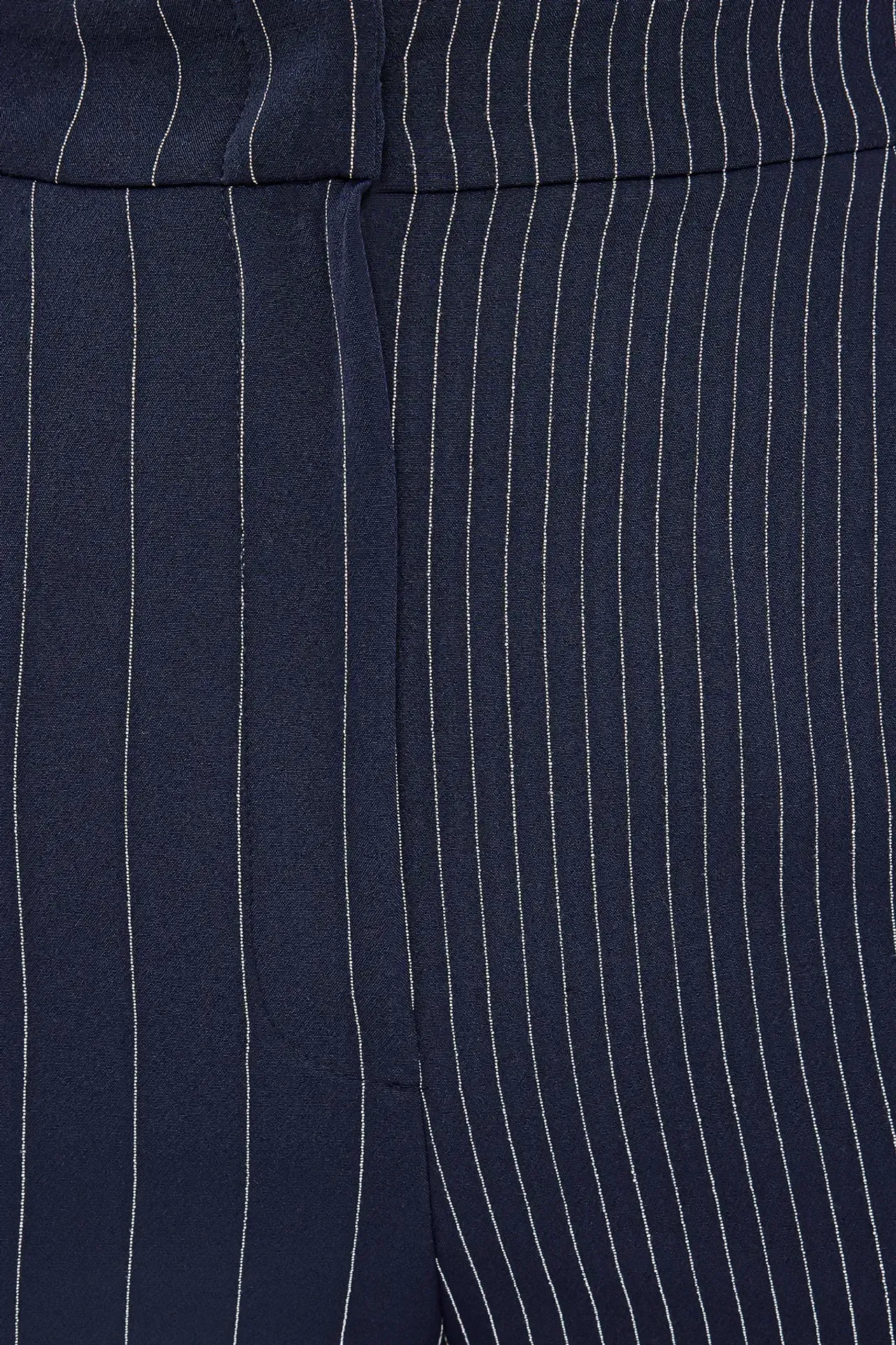 Striped High Waist Straight Leg Trousers