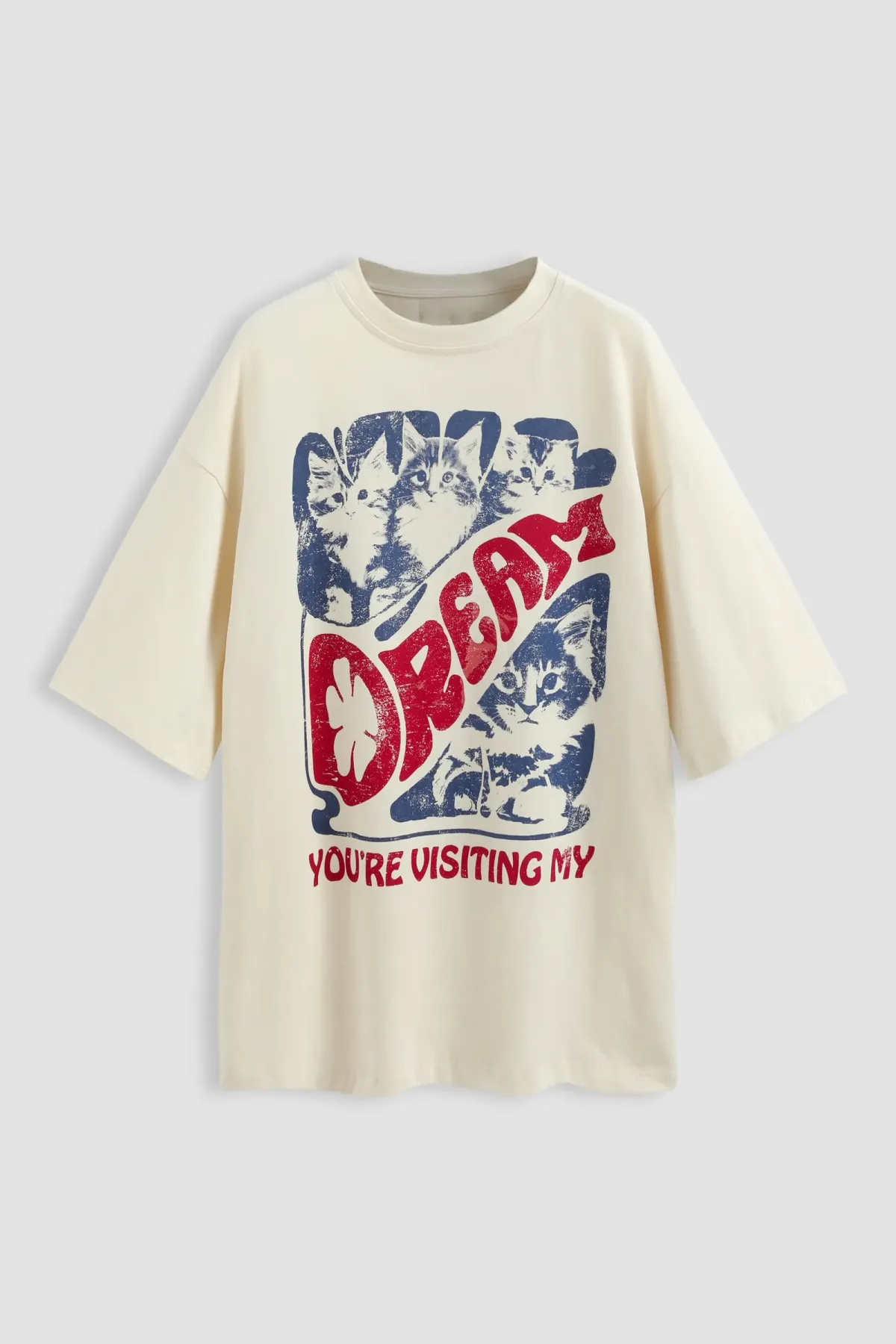 Oversized Printed Cotton T-Shirt 1
