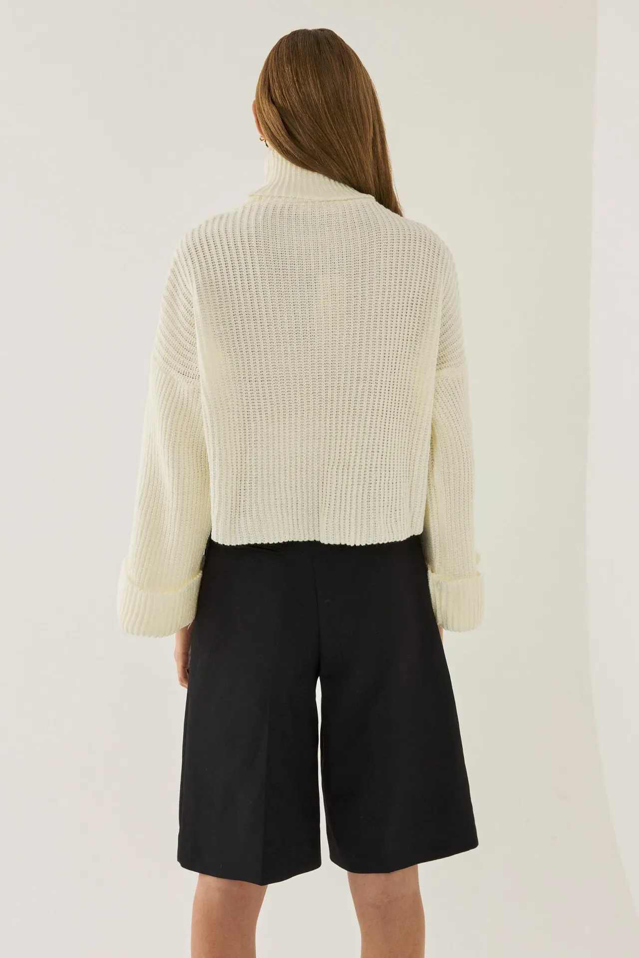 Oversized High-Neck Sweater