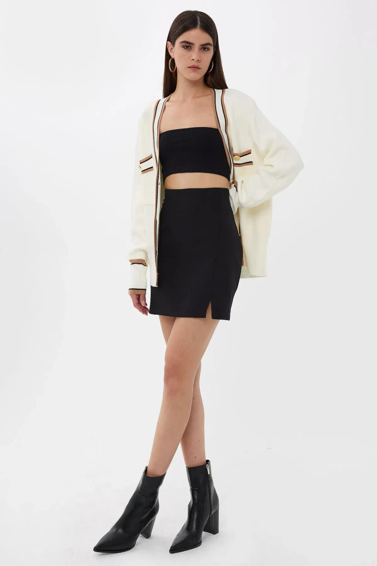 High-Waist Side-Slit Skirt 4