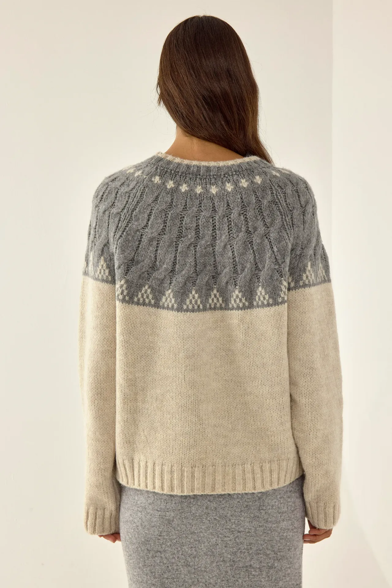 Hair Braid Knit Sweater