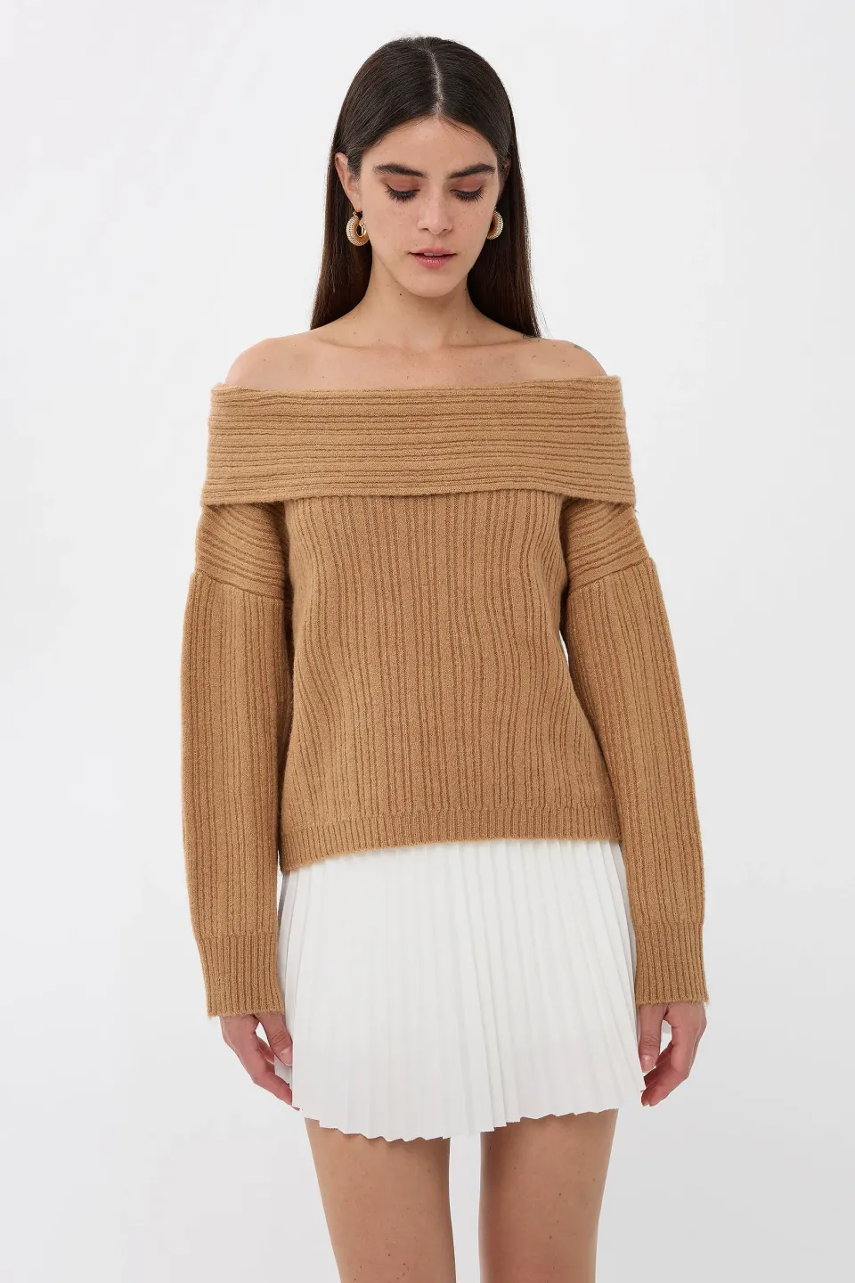 Off-Shoulder Knitted Sweater 3