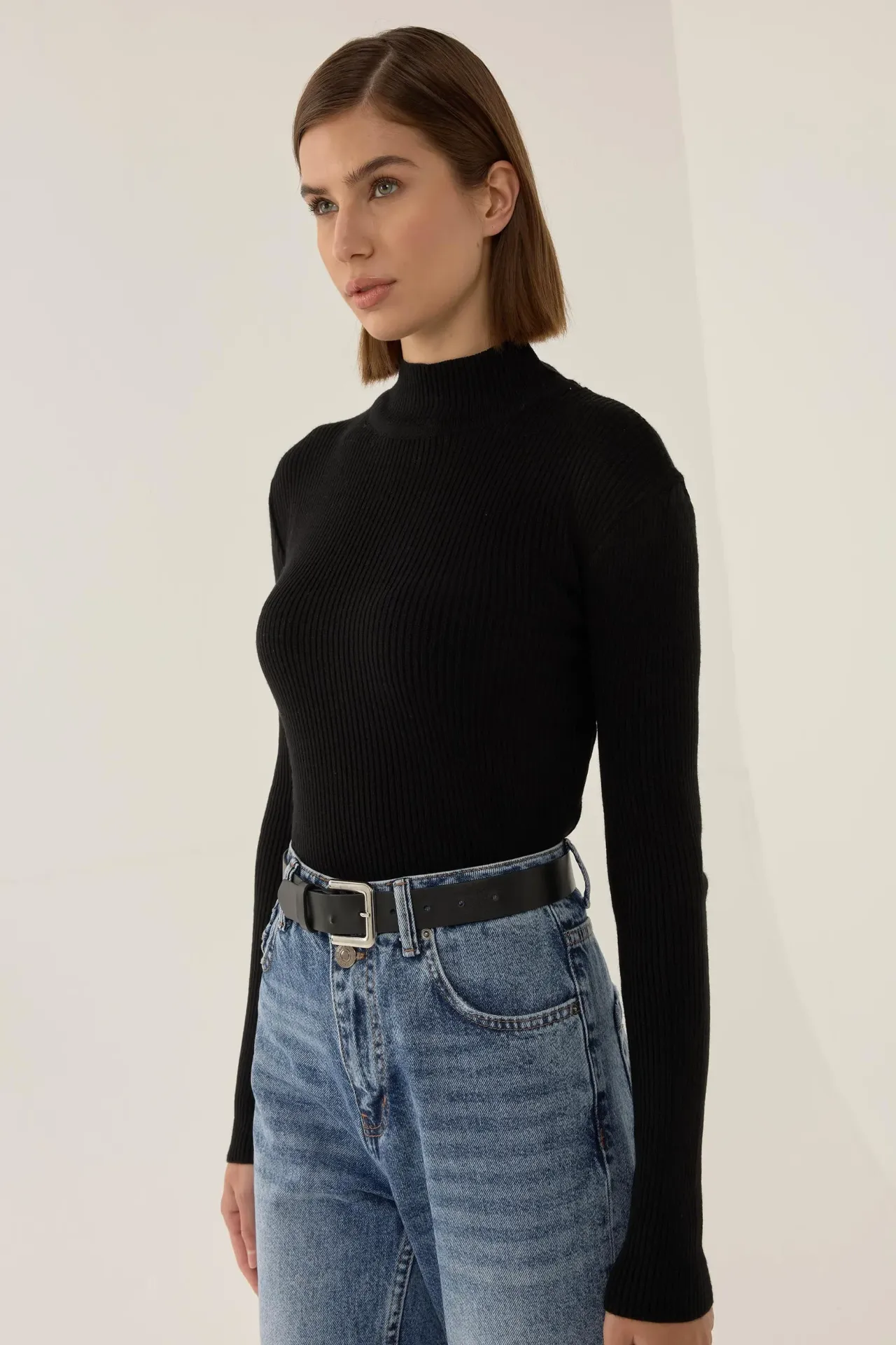 Half Turtleneck Sweater