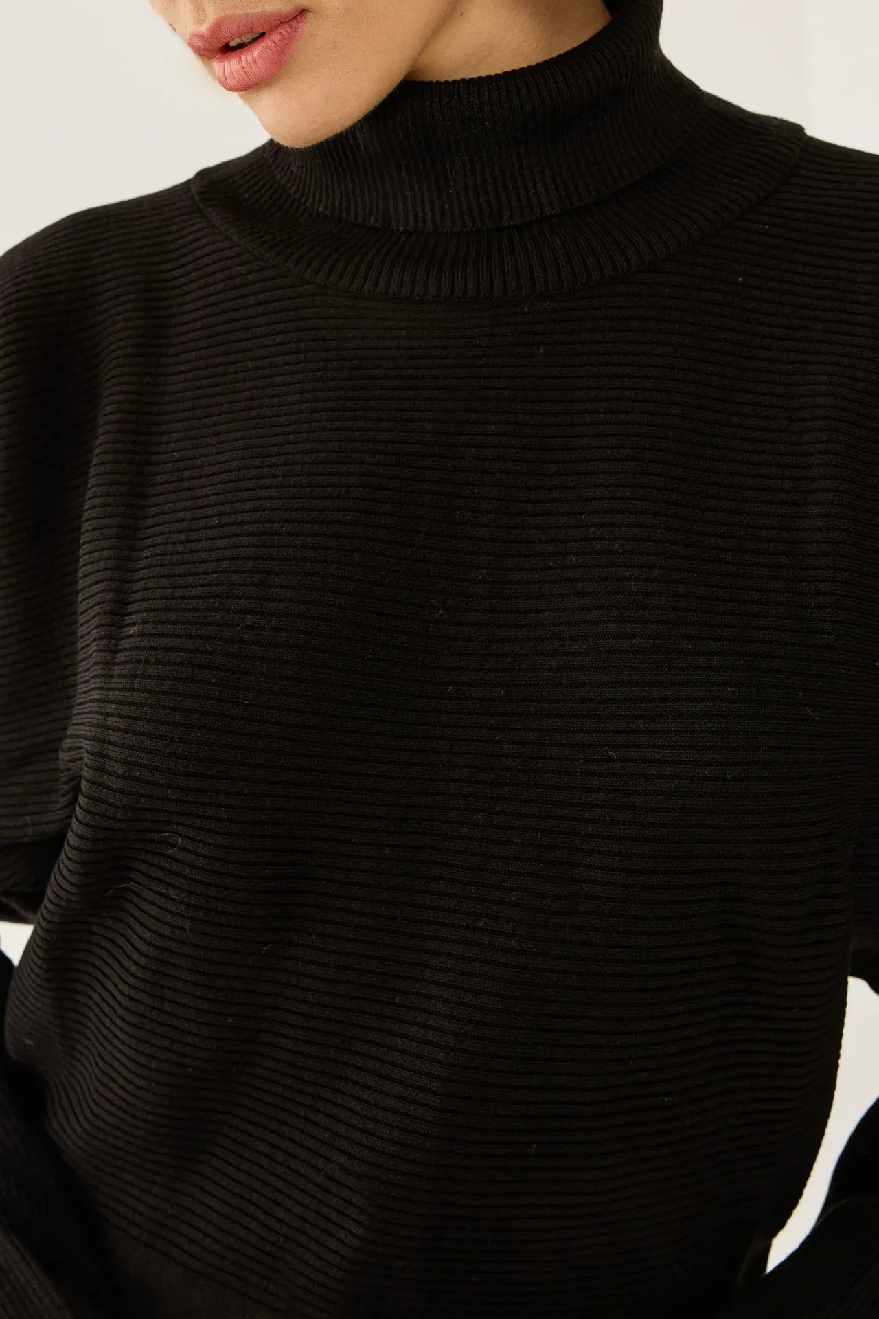 Relaxed Fit Turtleneck Sweater