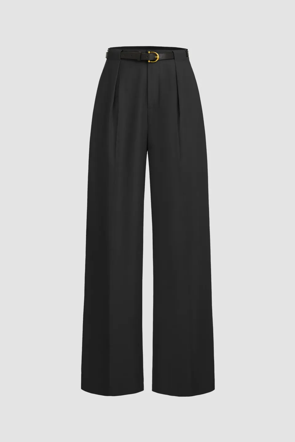High Waist Pleated Wide Leg Pants