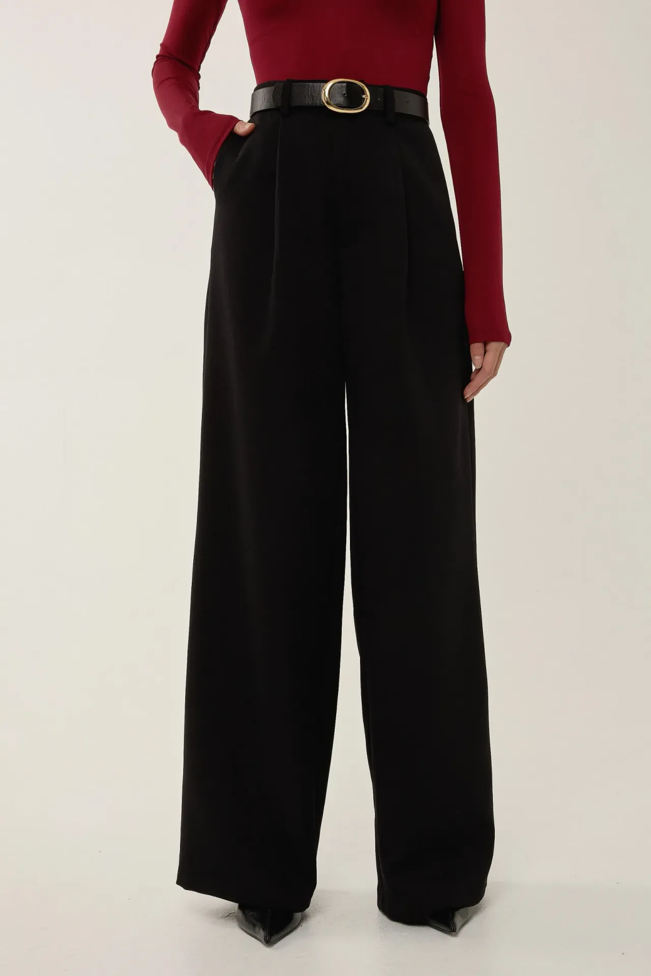 High Waist Wide Leg Pants