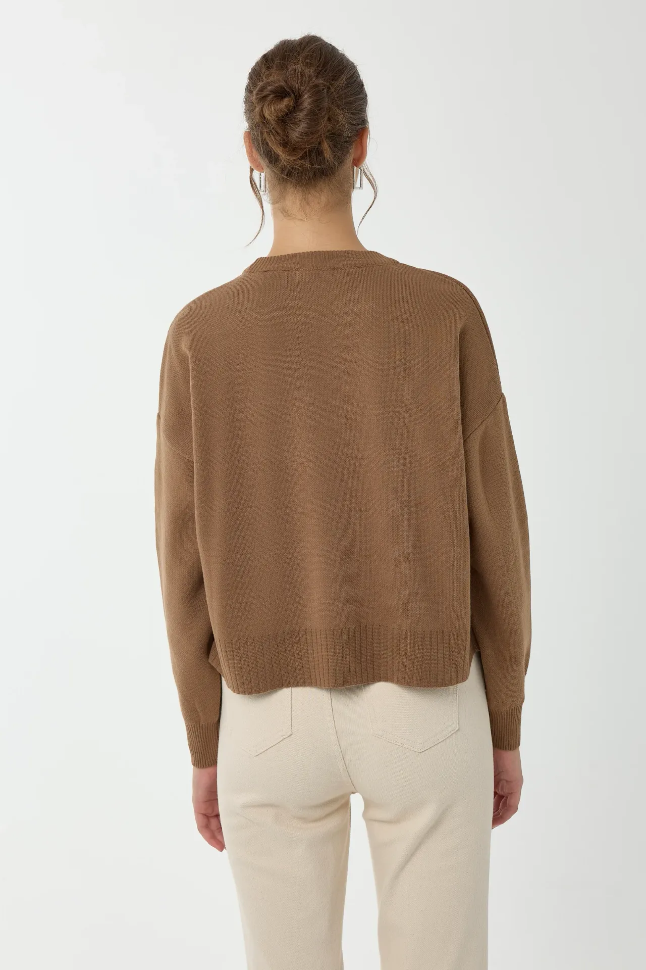 Relaxed Fit Crew Neck Sweater