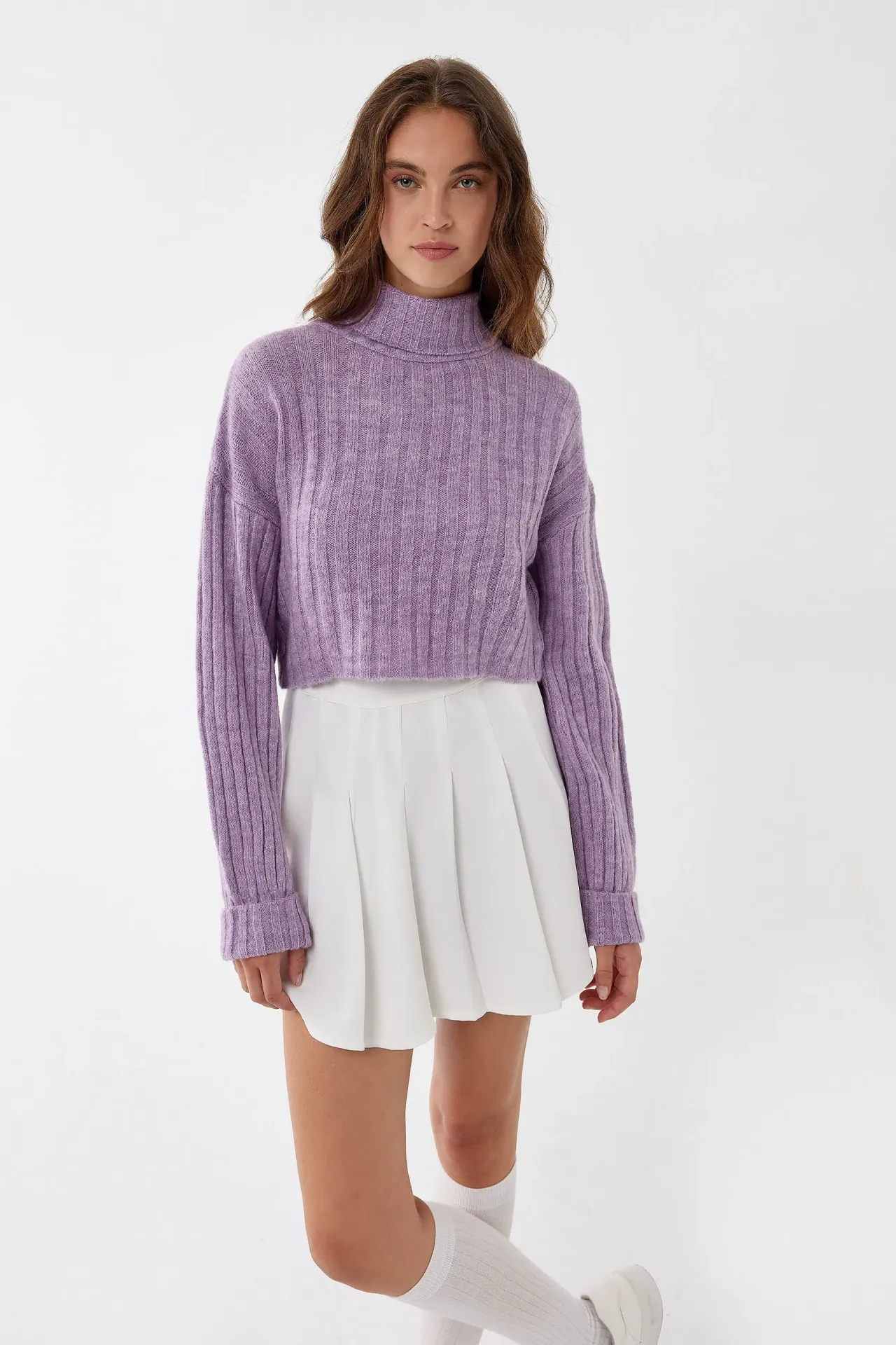 Turtleneck Knit Sweater
