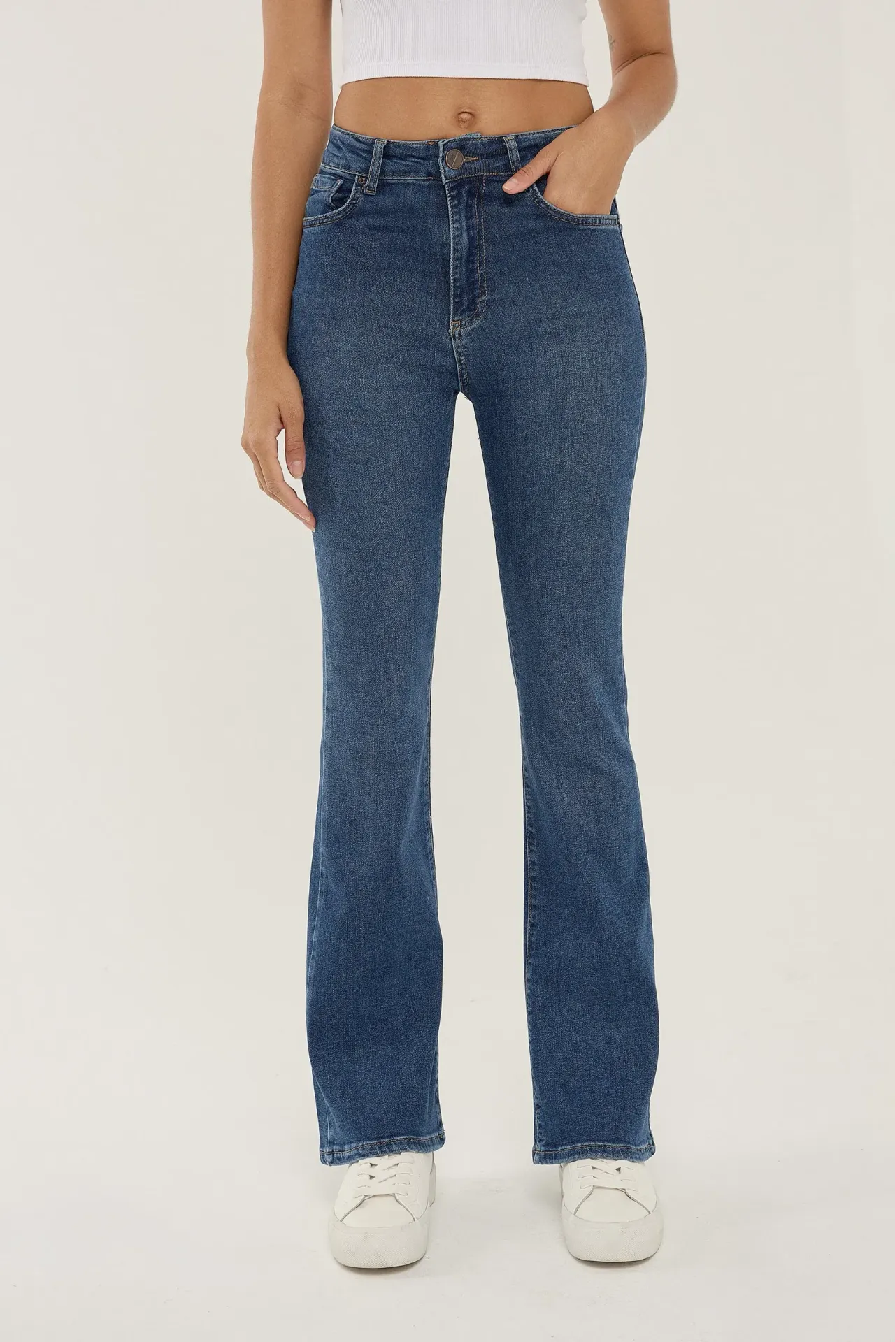 Normal Waist Flare Jeans