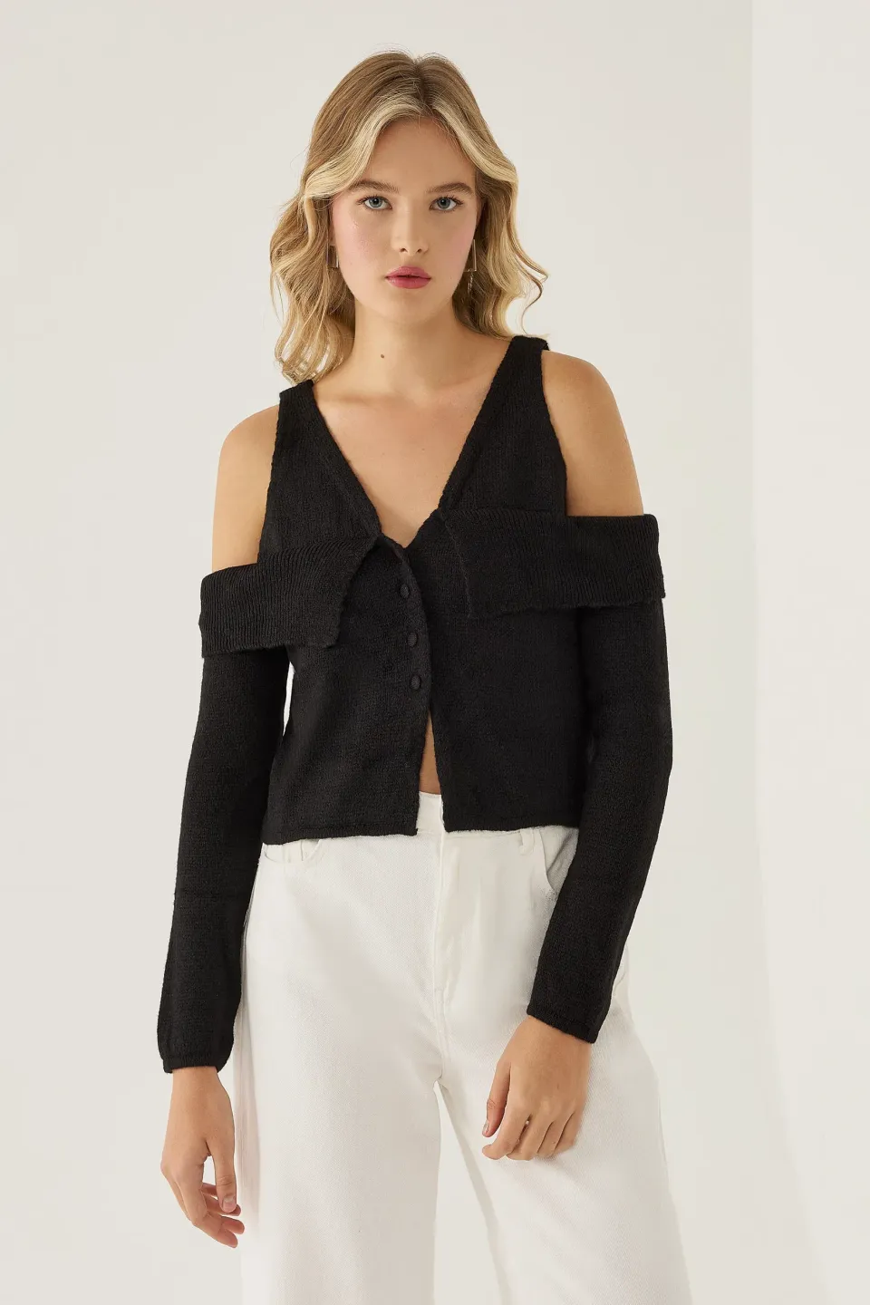 Cut Out Knit Sweater