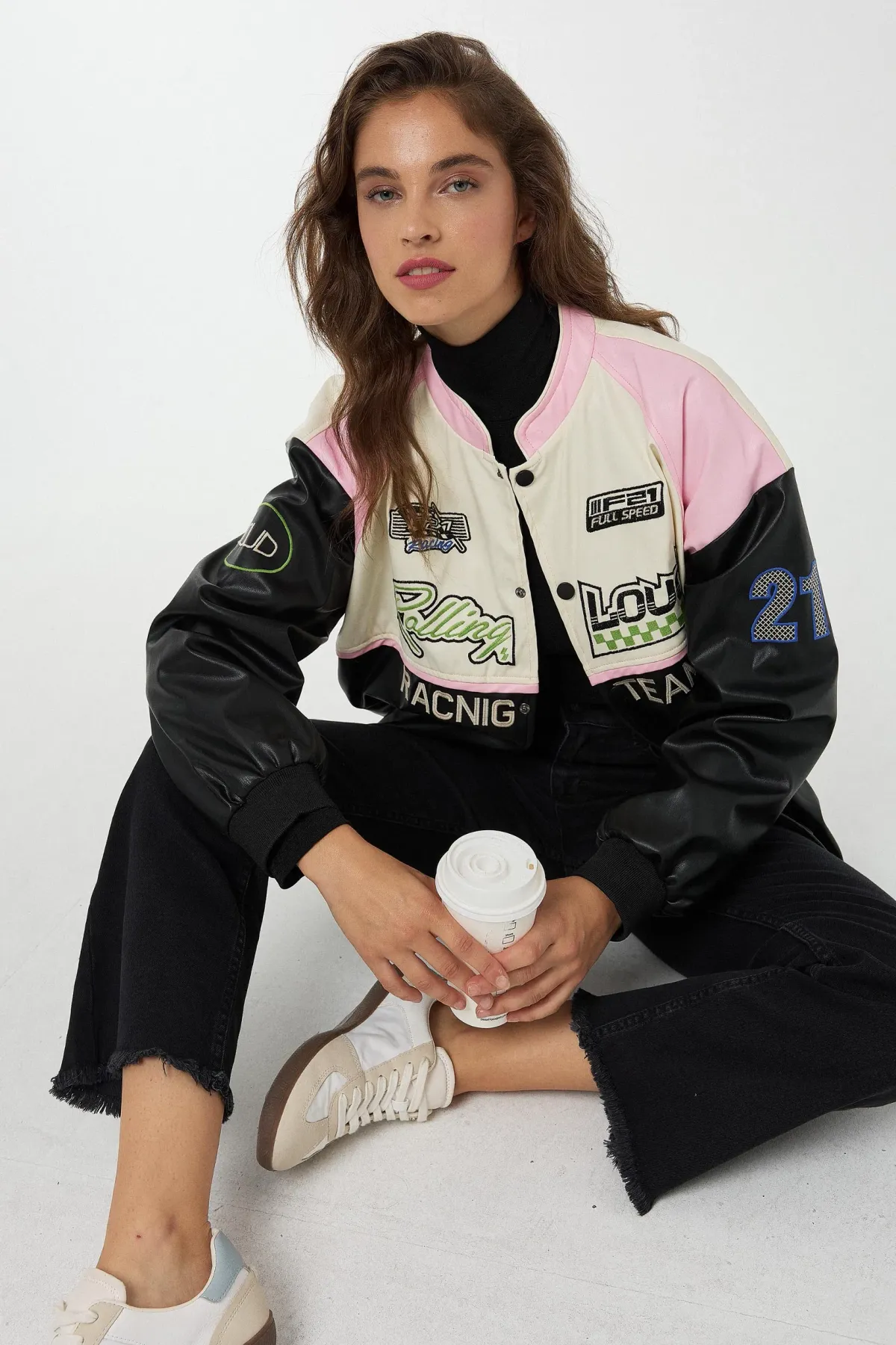 Oversized Faux Leather Jacket 2