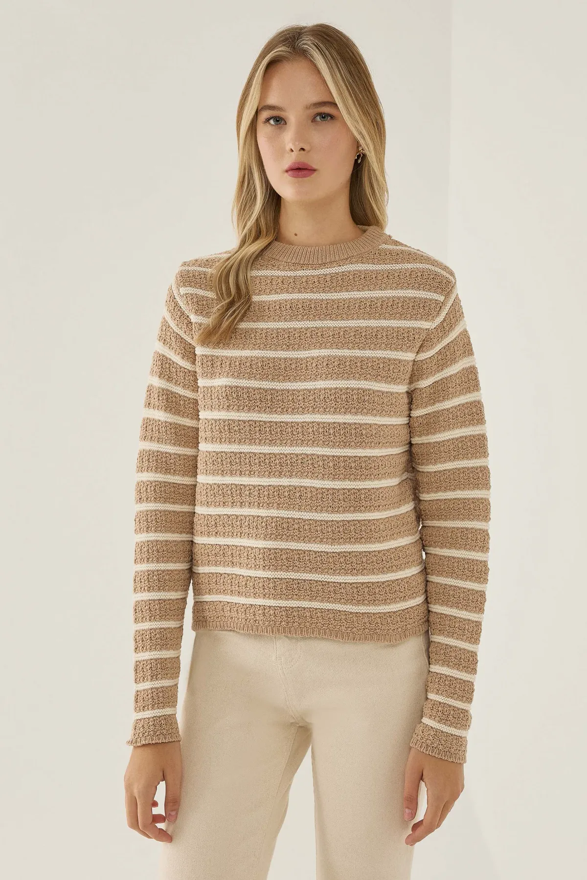 Striped Knitted Sweater 1