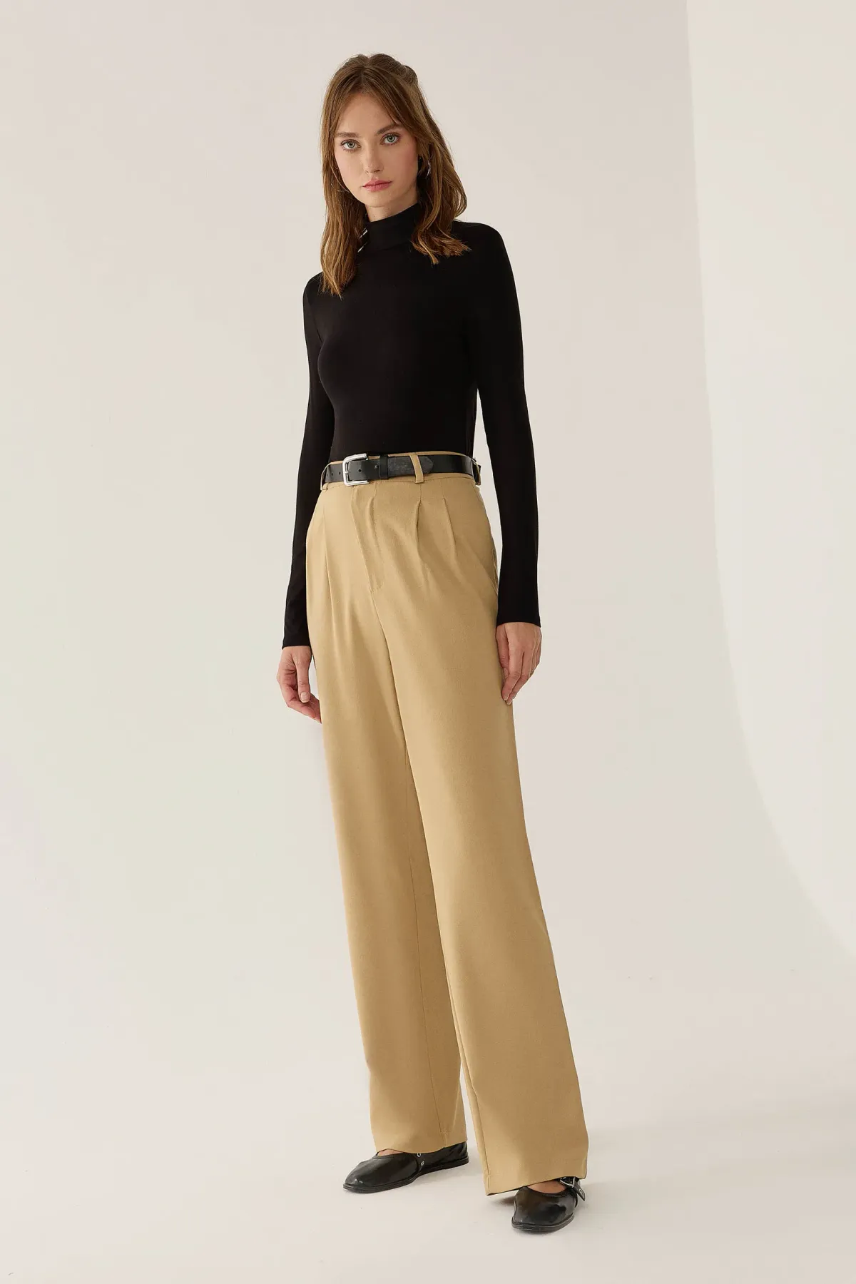 High Waist Straight Leg Pants 2