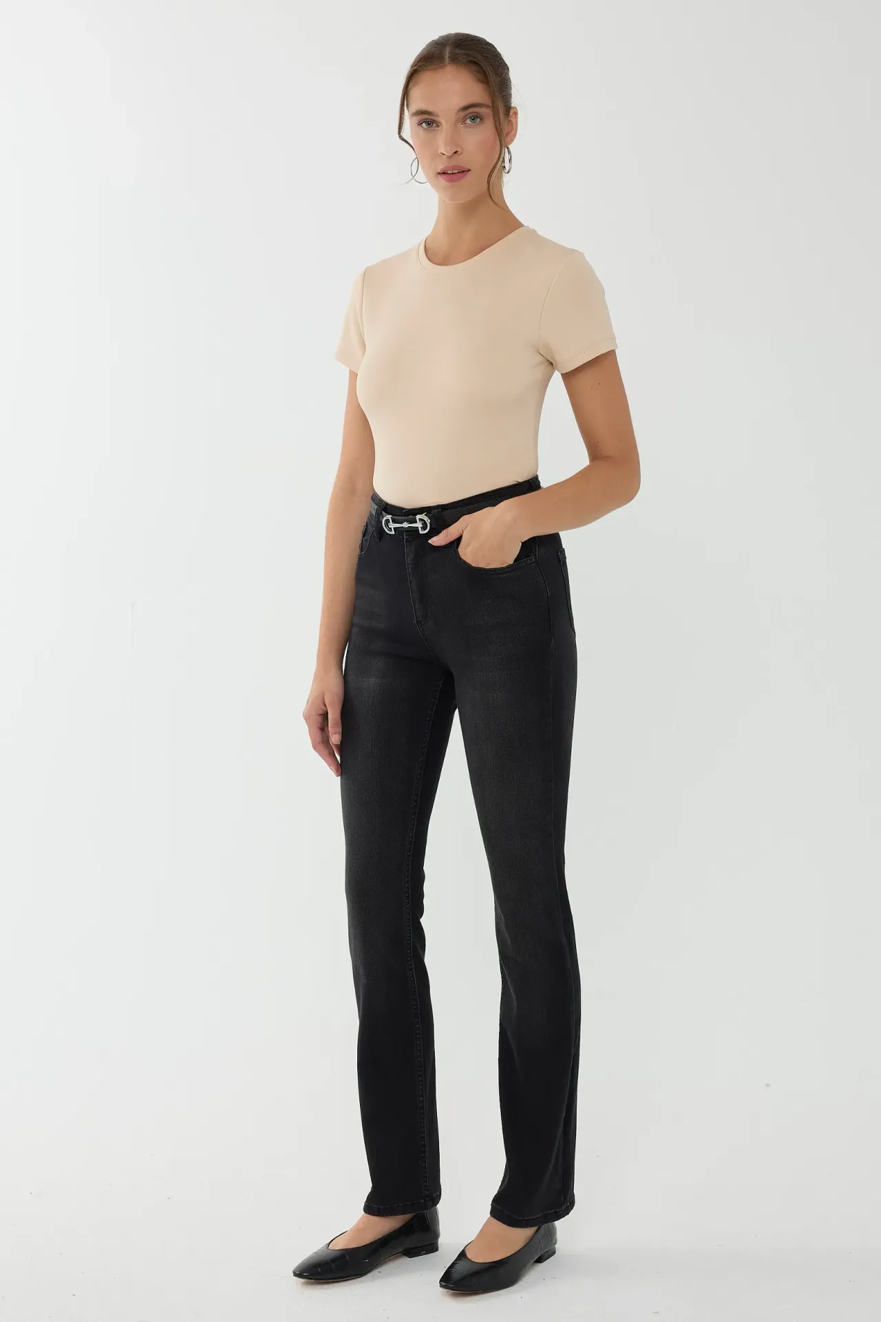 High Waist Slim Fit  Jeans