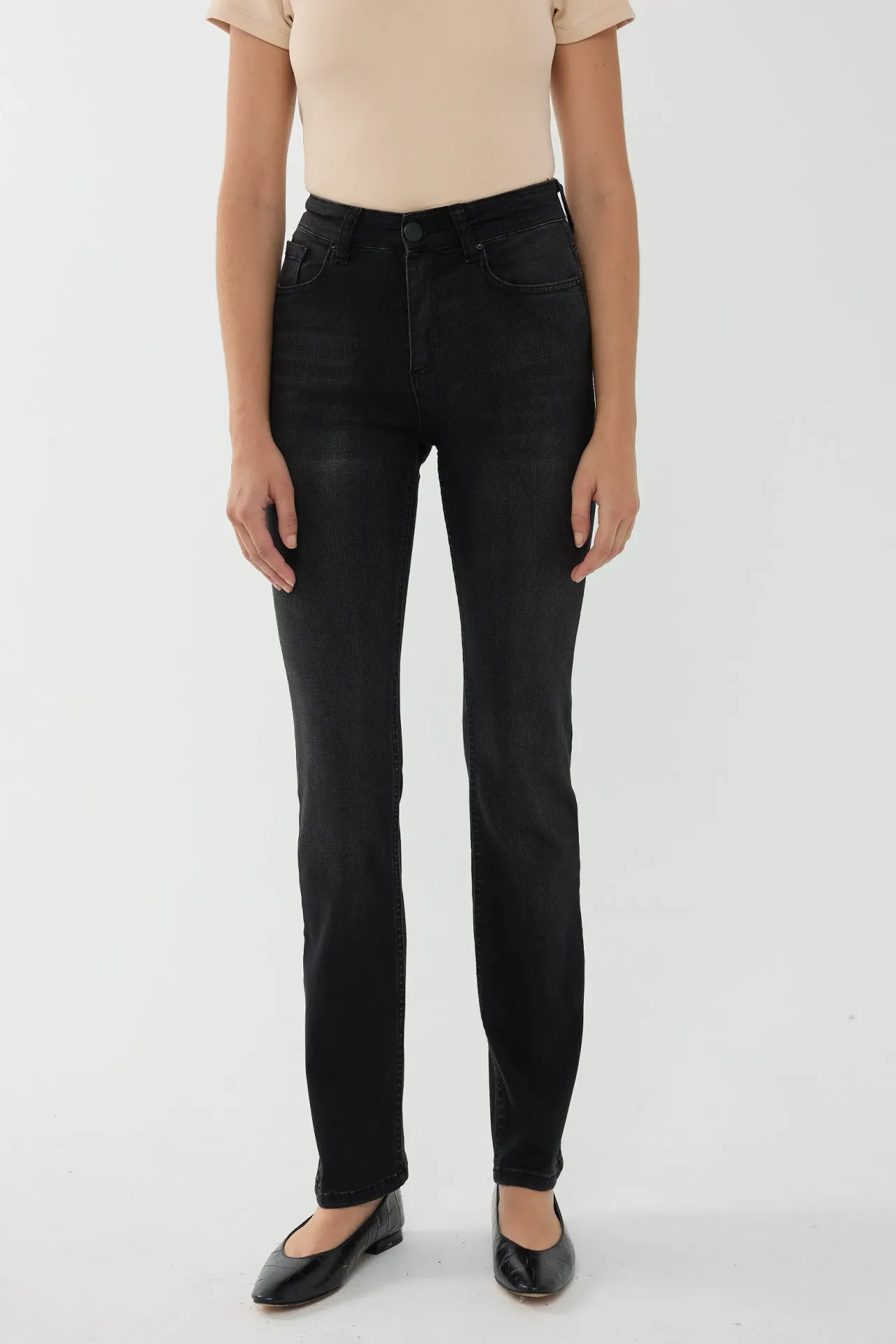 High Waist Slim Fit  Jeans