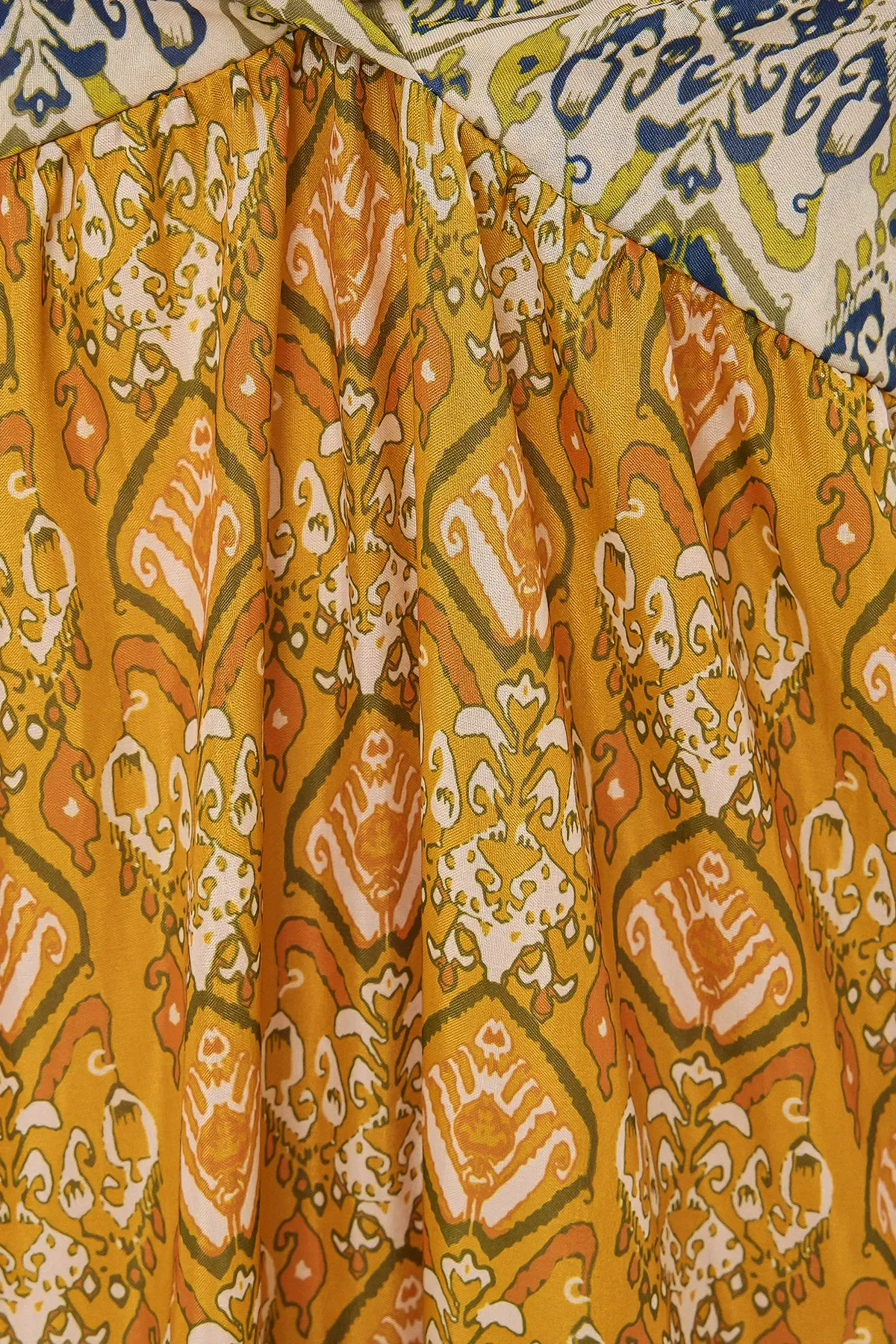Patterned Maxi Dress with Tie-Back 5