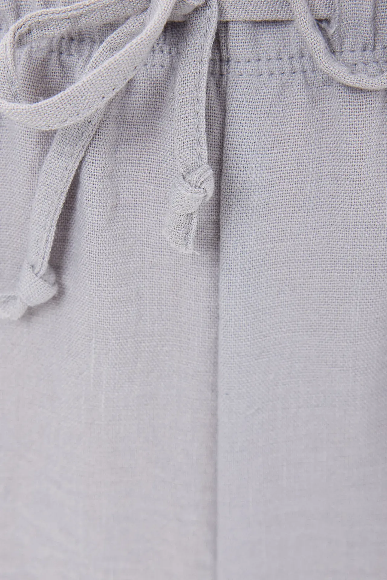 High-Waist Straight-Leg Trousers with Drawstring