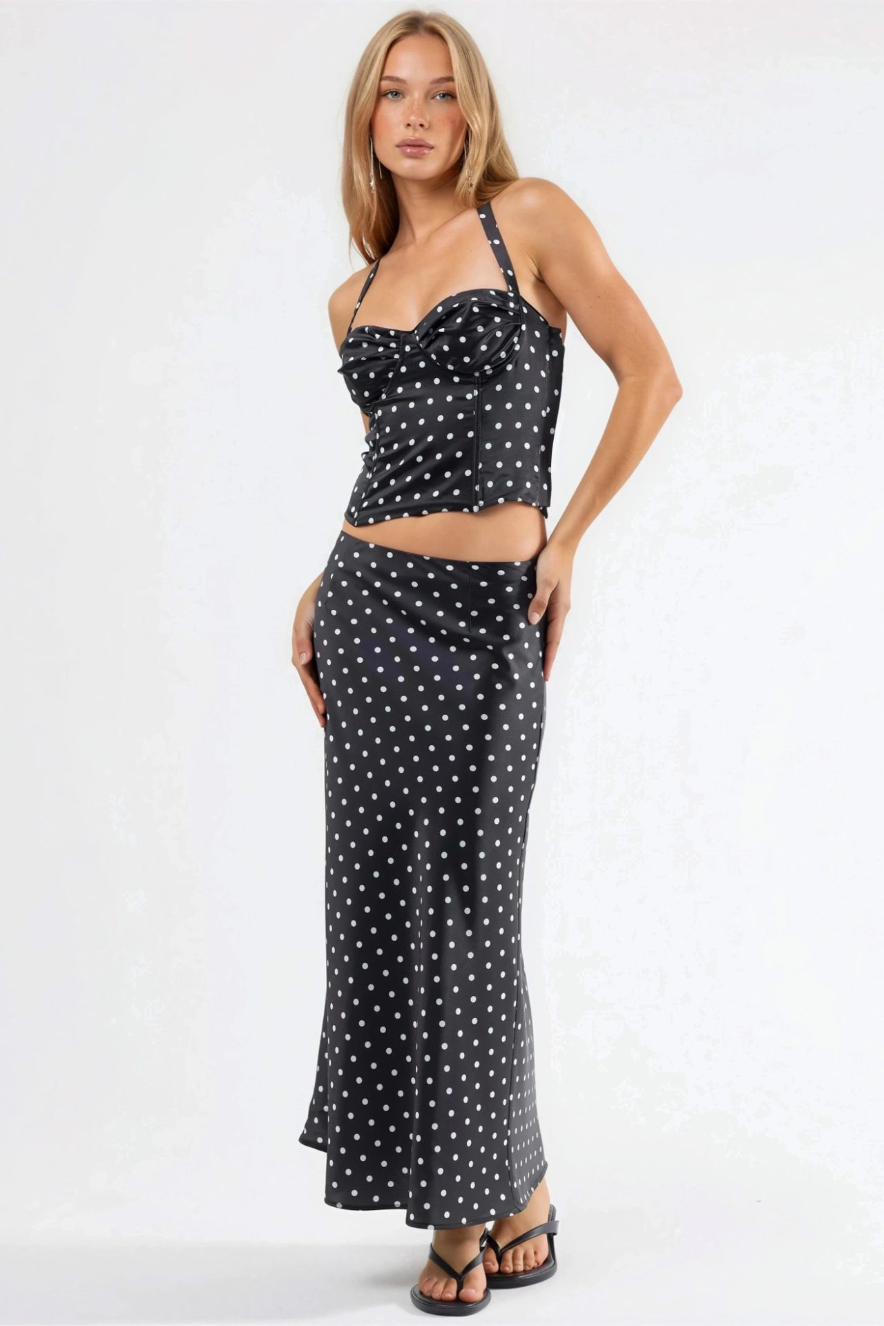 Polka Dot Maxi Skirt 6