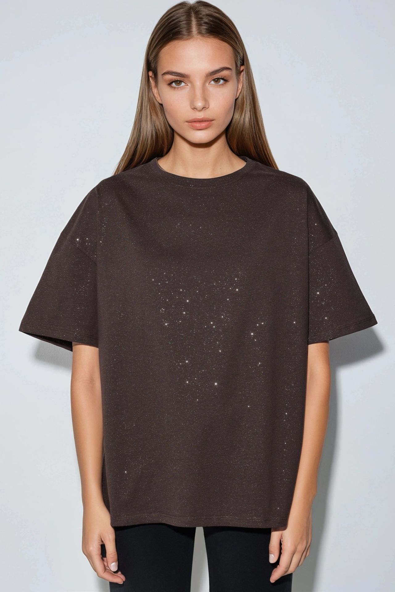 BUSEM Sequin Crew Neck Short Sleeve T-Shirt 6