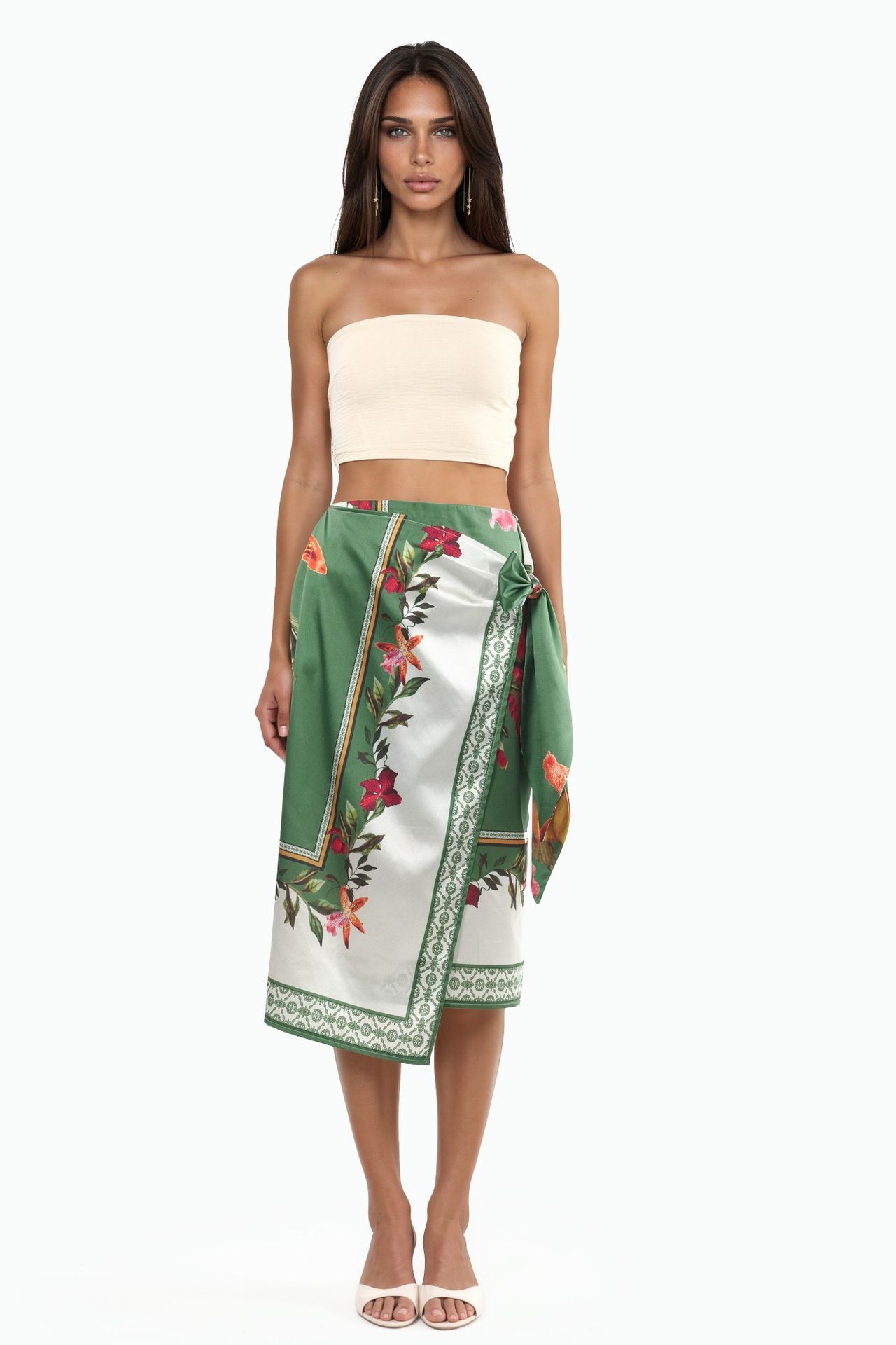 Satin Wrap Skirt 6