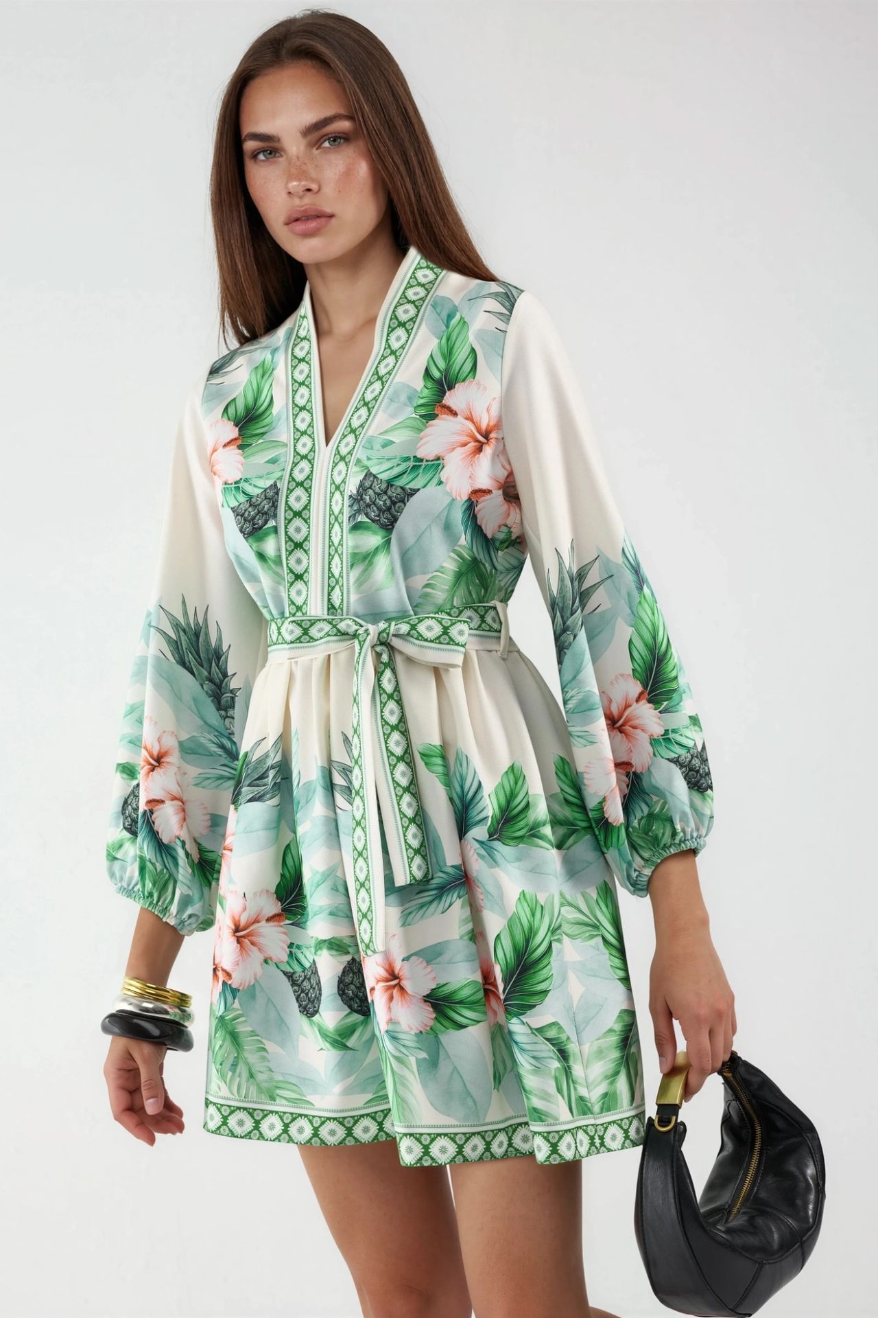 MSN Floral A-Line Mini Dress 3