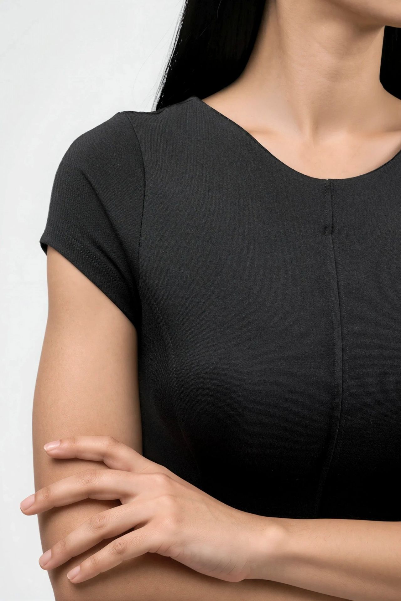 BUSEM Short Sleeve Mini A-Line Dress 5