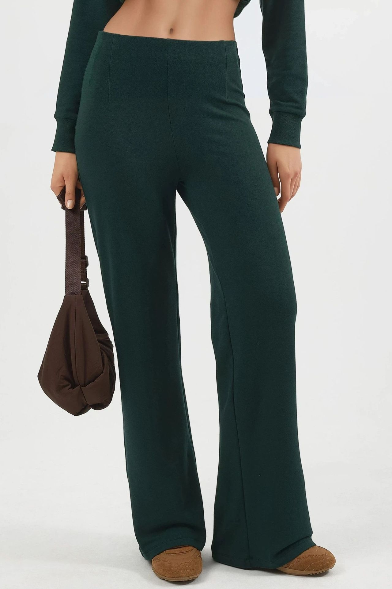 BUSEM High Waist Pull-On Straight Leg Pants 1