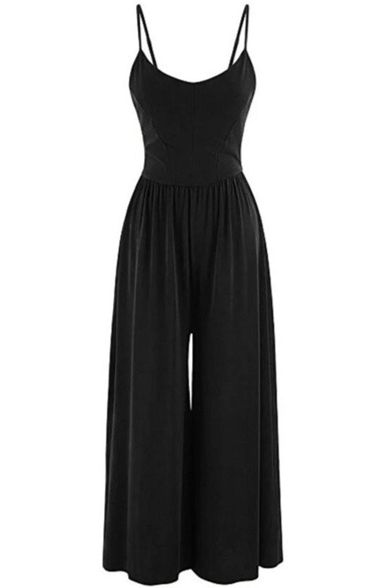 Modal Touch V-Neck Long Knit Jumpsuit 2