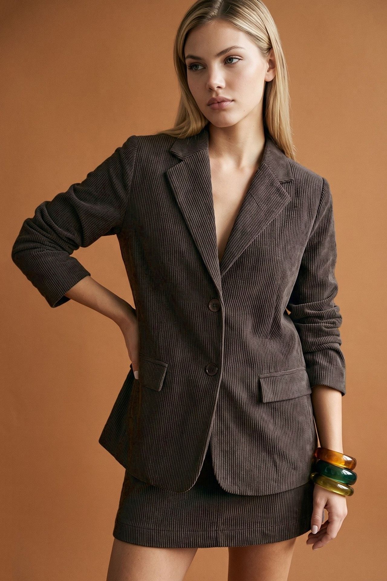 Regular Fit Velvet Jacket 2