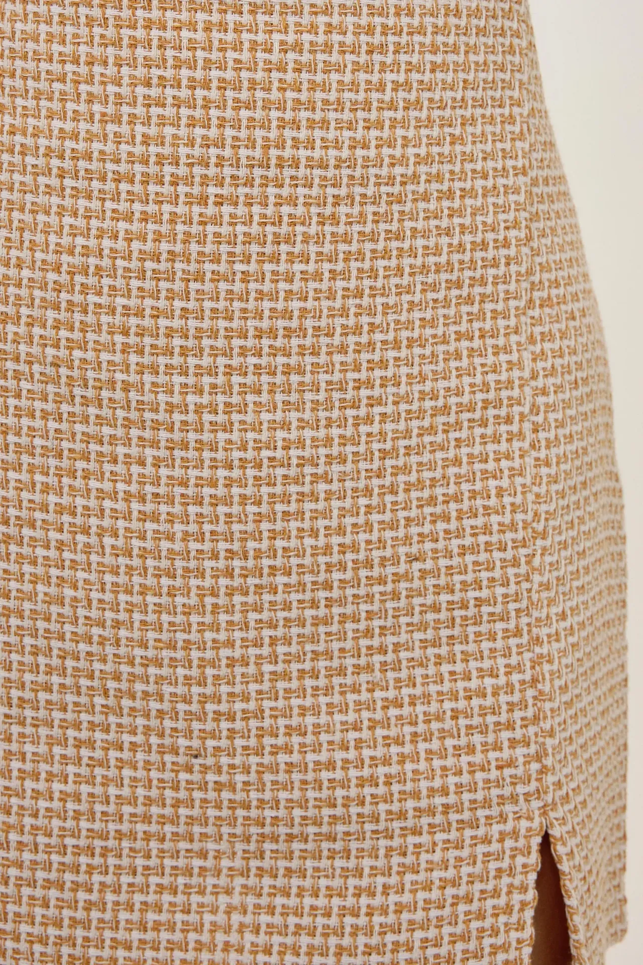 Solid Mini Slit Skirt