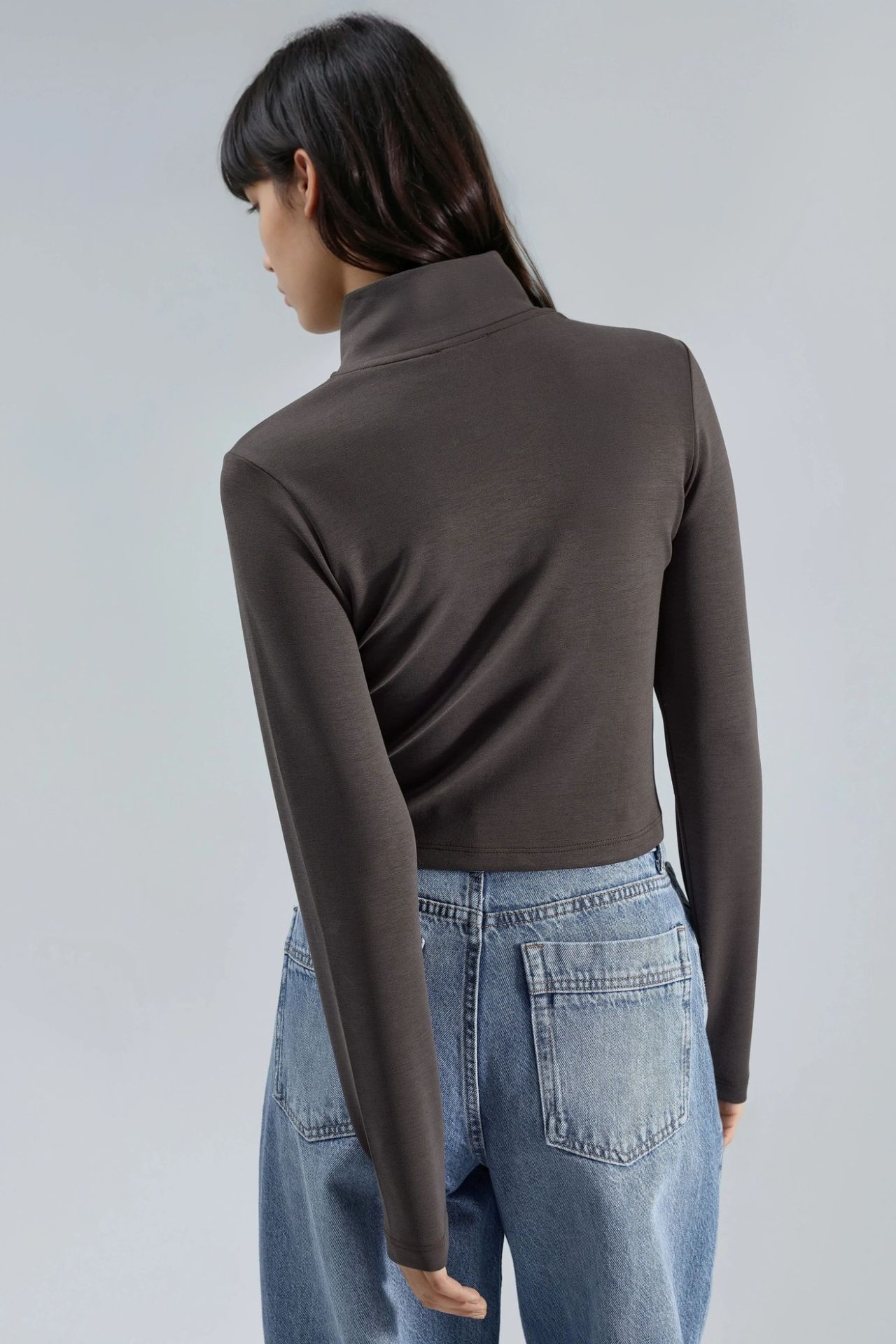 BUSEM Fitted Knitted Jacket with Zipper Closure 3
