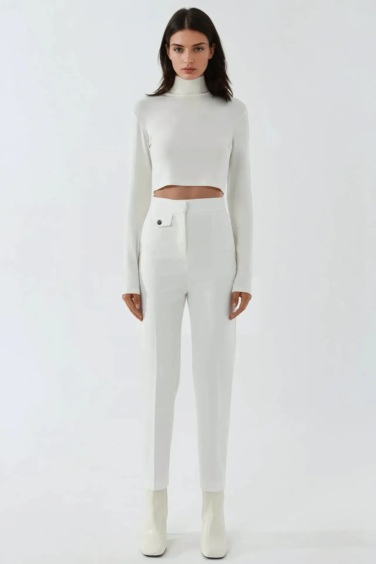 Premium Tailored Straight Leg Pant with Pocket Detail 5
