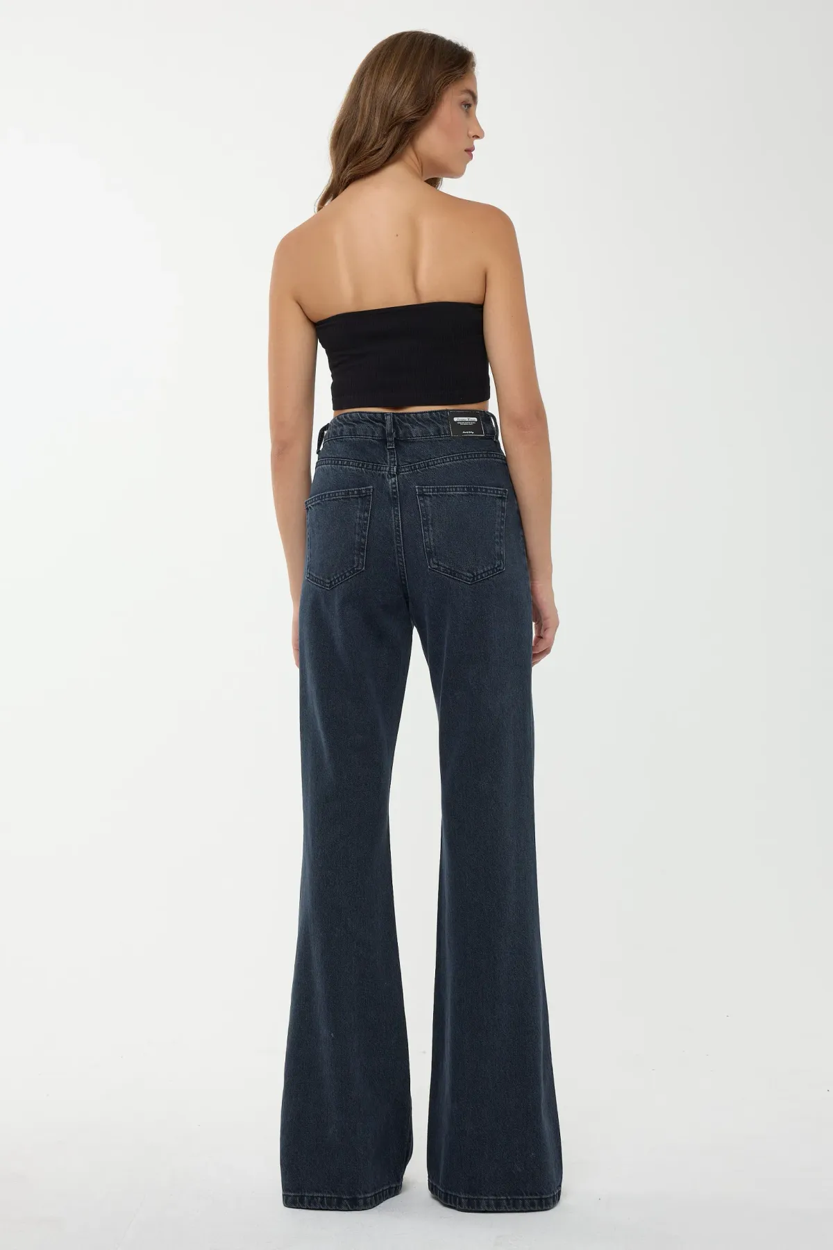 High Waist Wide Leg Denim Jeans 5