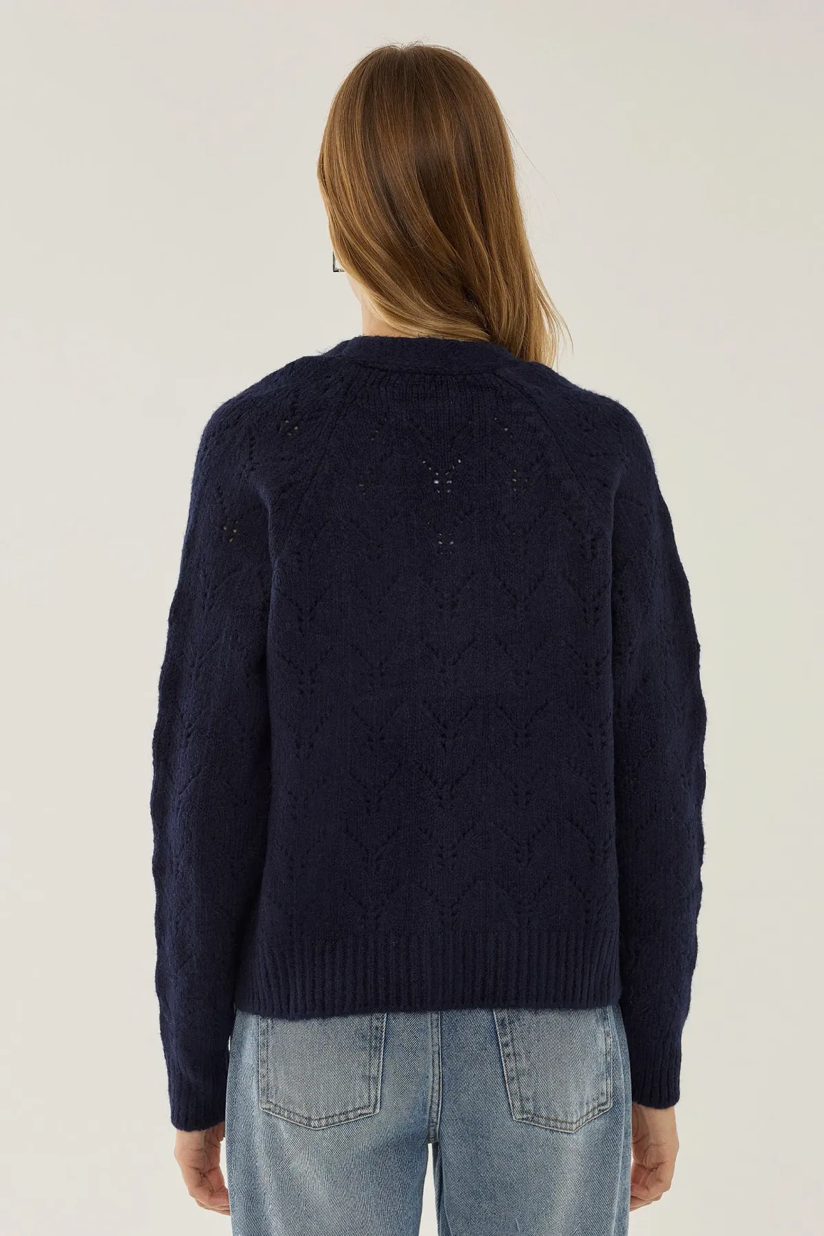 V-Neck Relaxed Fit Knit Cardigan 4