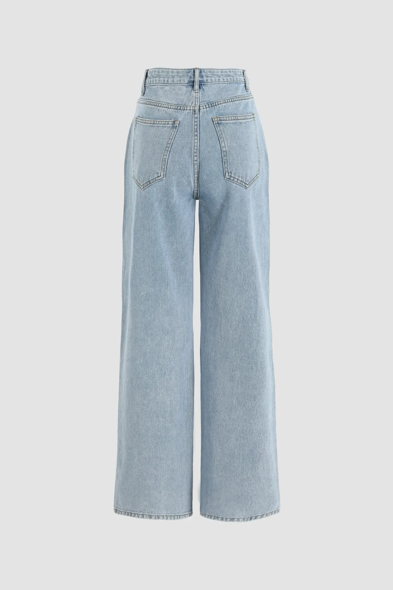 Destroyed Wide Leg Jeans