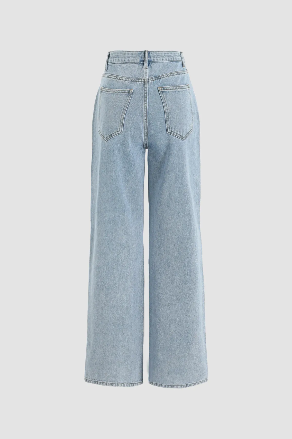 Destroyed Wide Leg Jeans 2